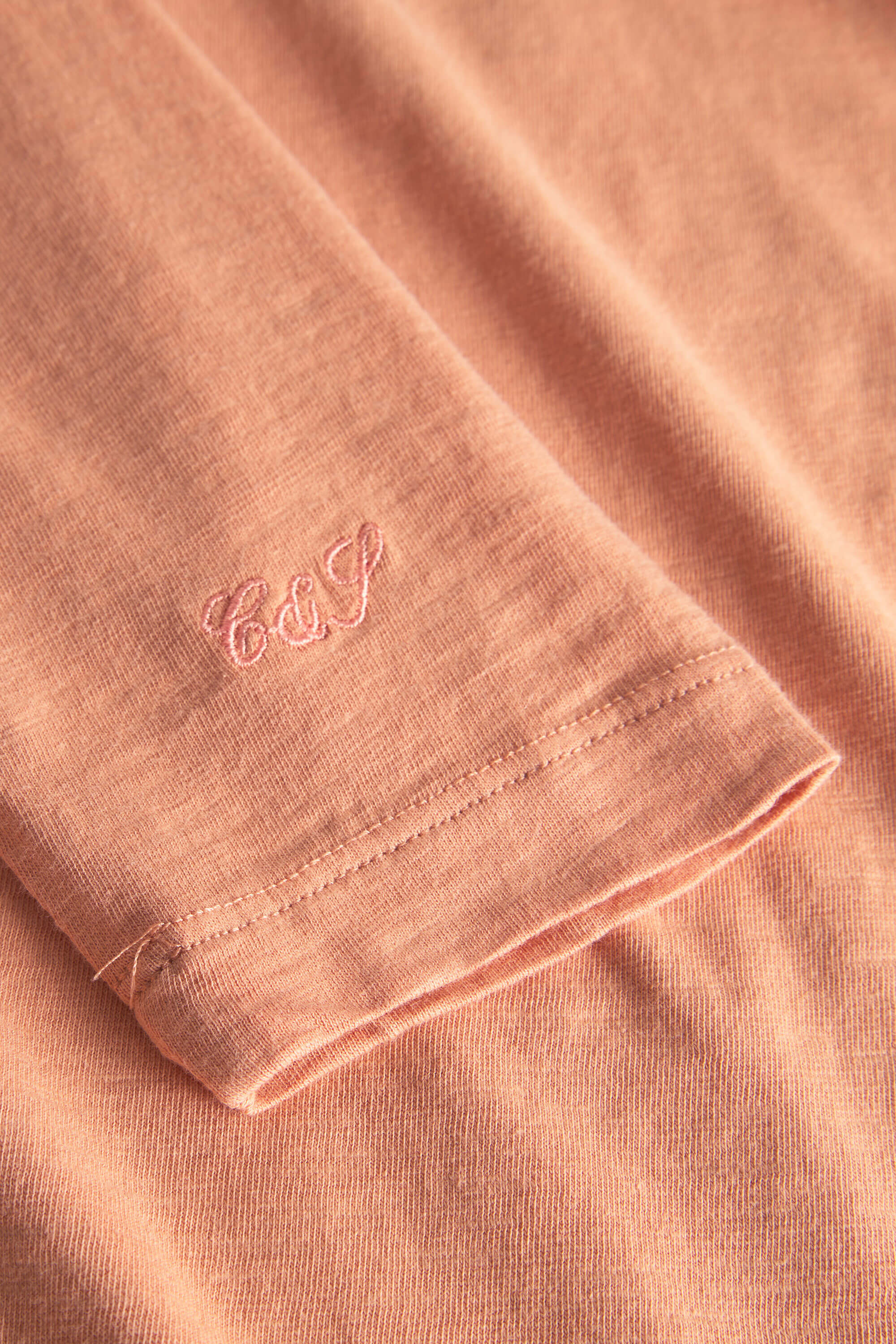 Henley - Slub - Peach