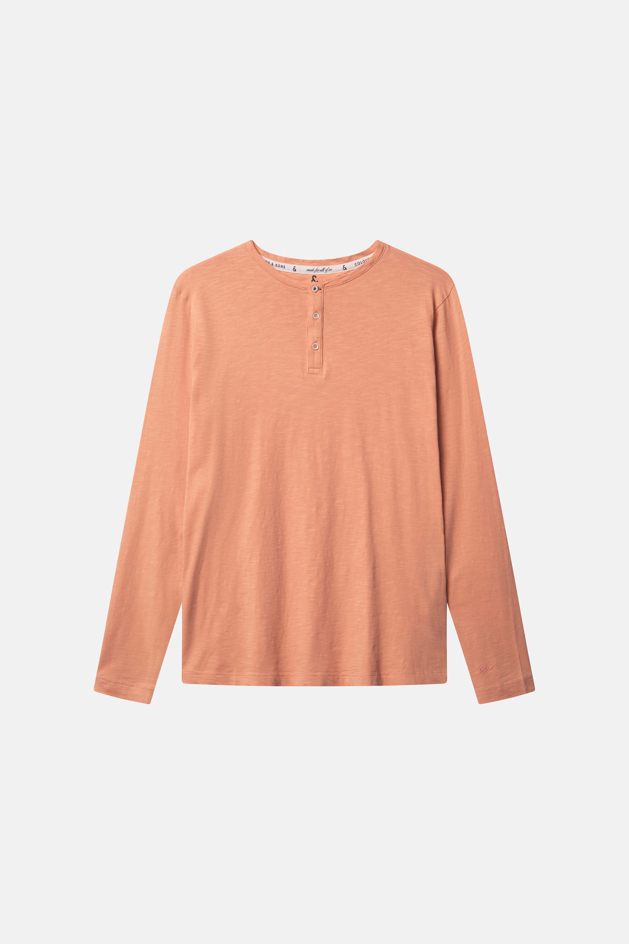 Henley - Slub - Peach