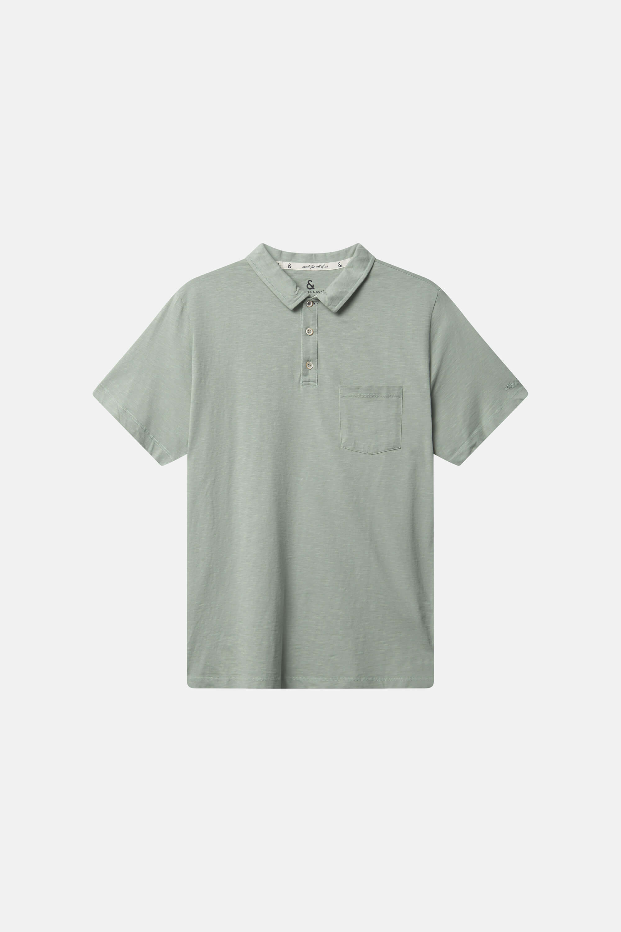 Herren Polo Shirt,hellgrün, 100% Baumwolle von Colours & Sons