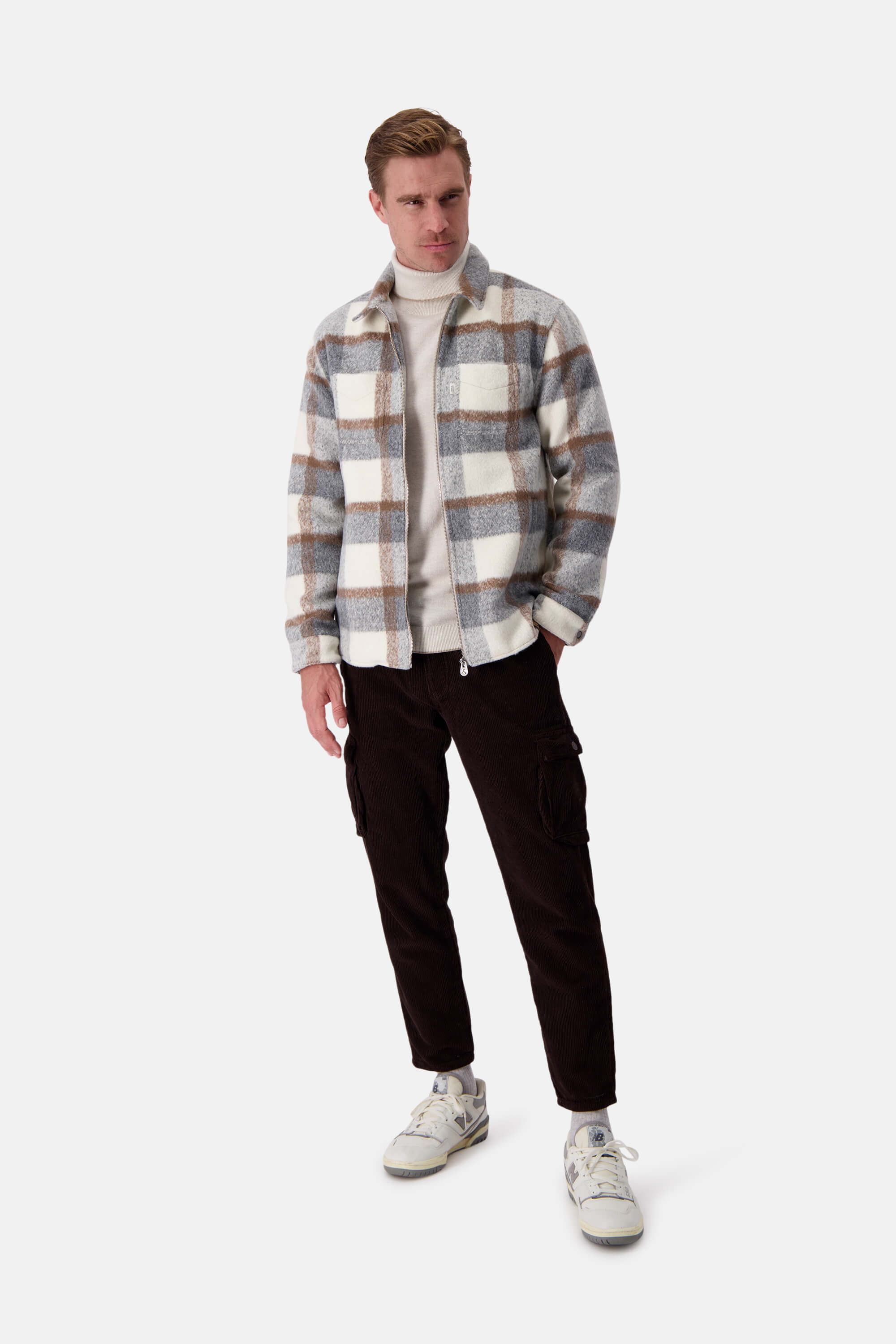 Worker Jacket-Zipped - Desert Check