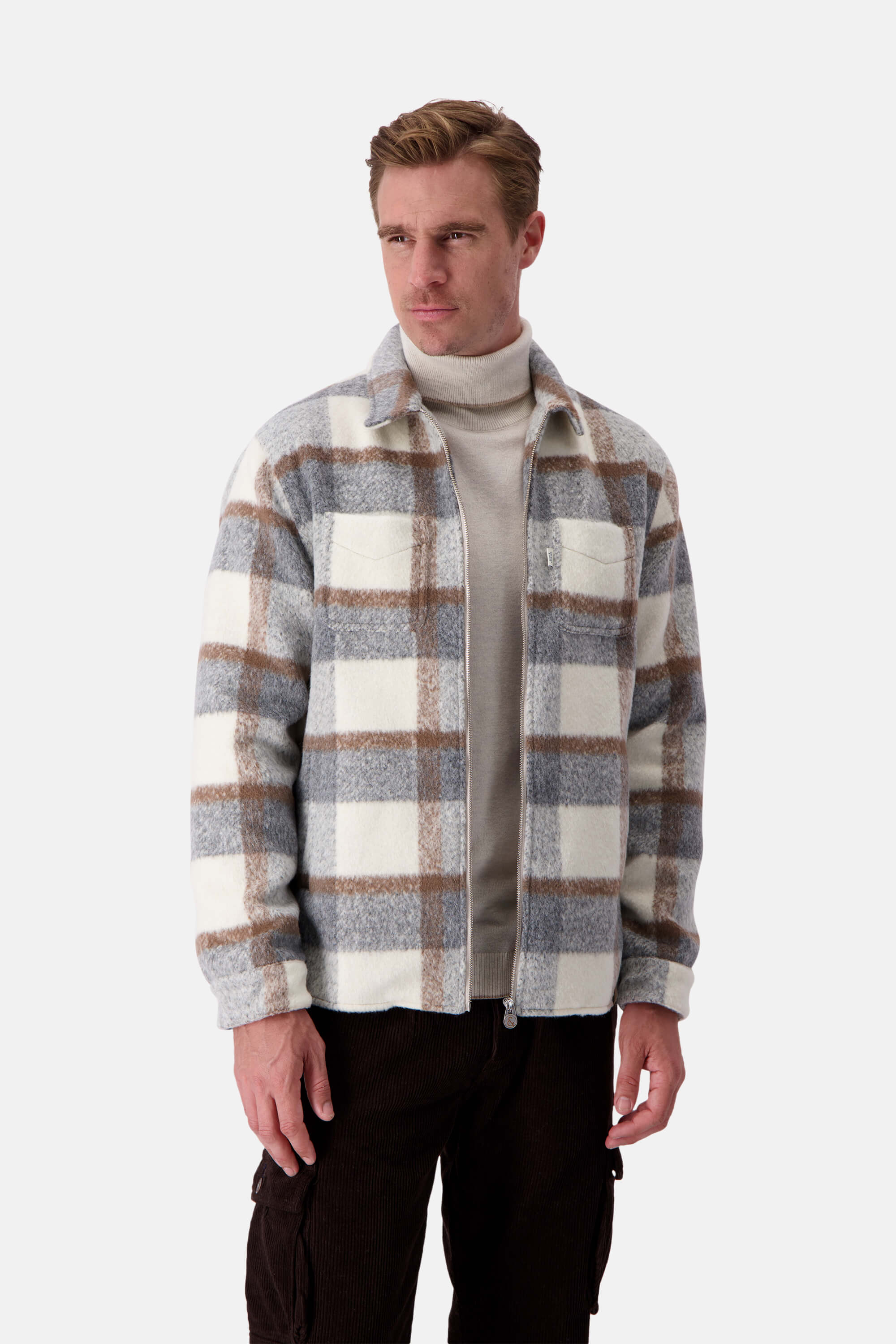 Worker Jacket-Zipped - Desert Check