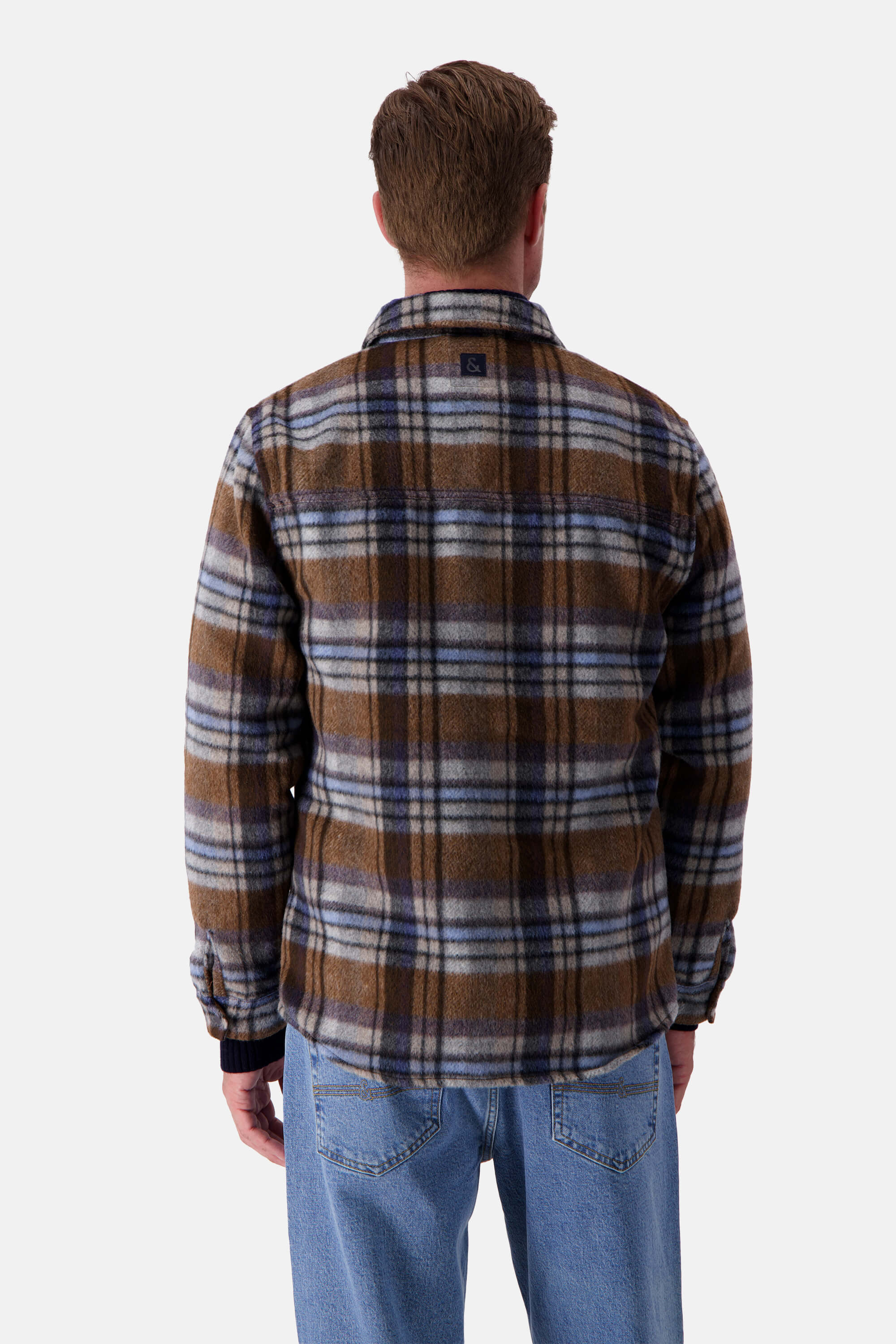 Worker Jacket-Zipped - Tobacco Check