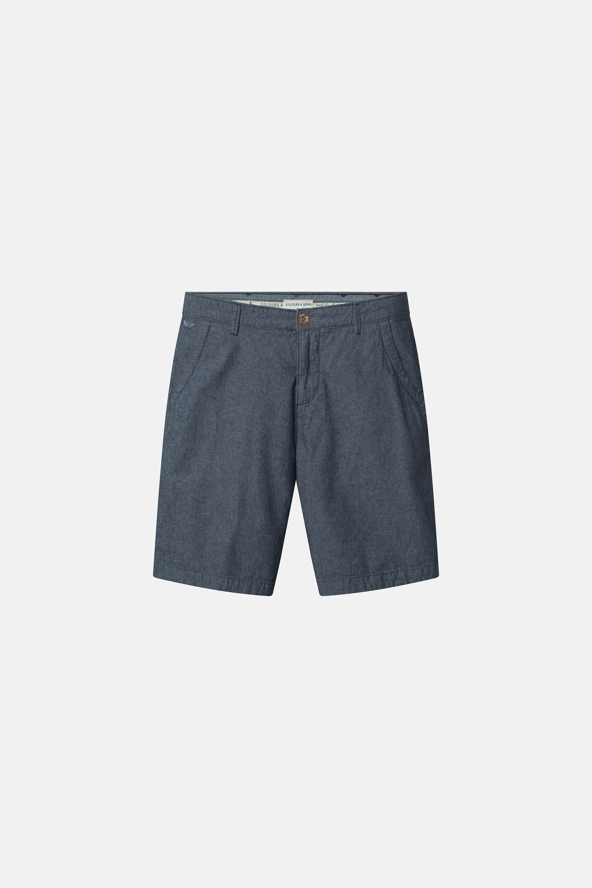Herren Shorts, navy, 100% Baumwolle von Colours & Sons