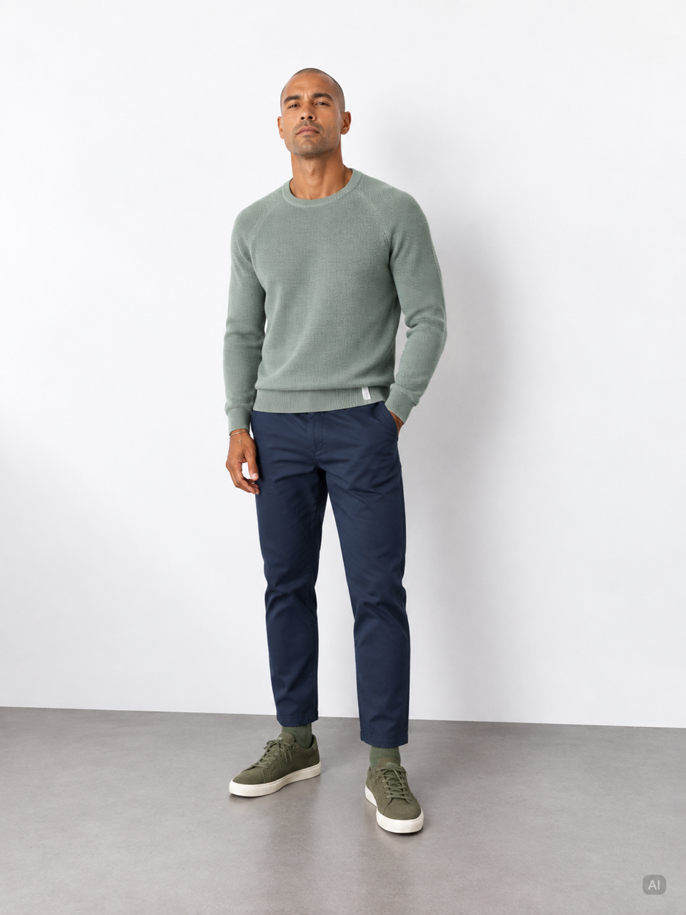 Roundneck Basic - Pistacchio