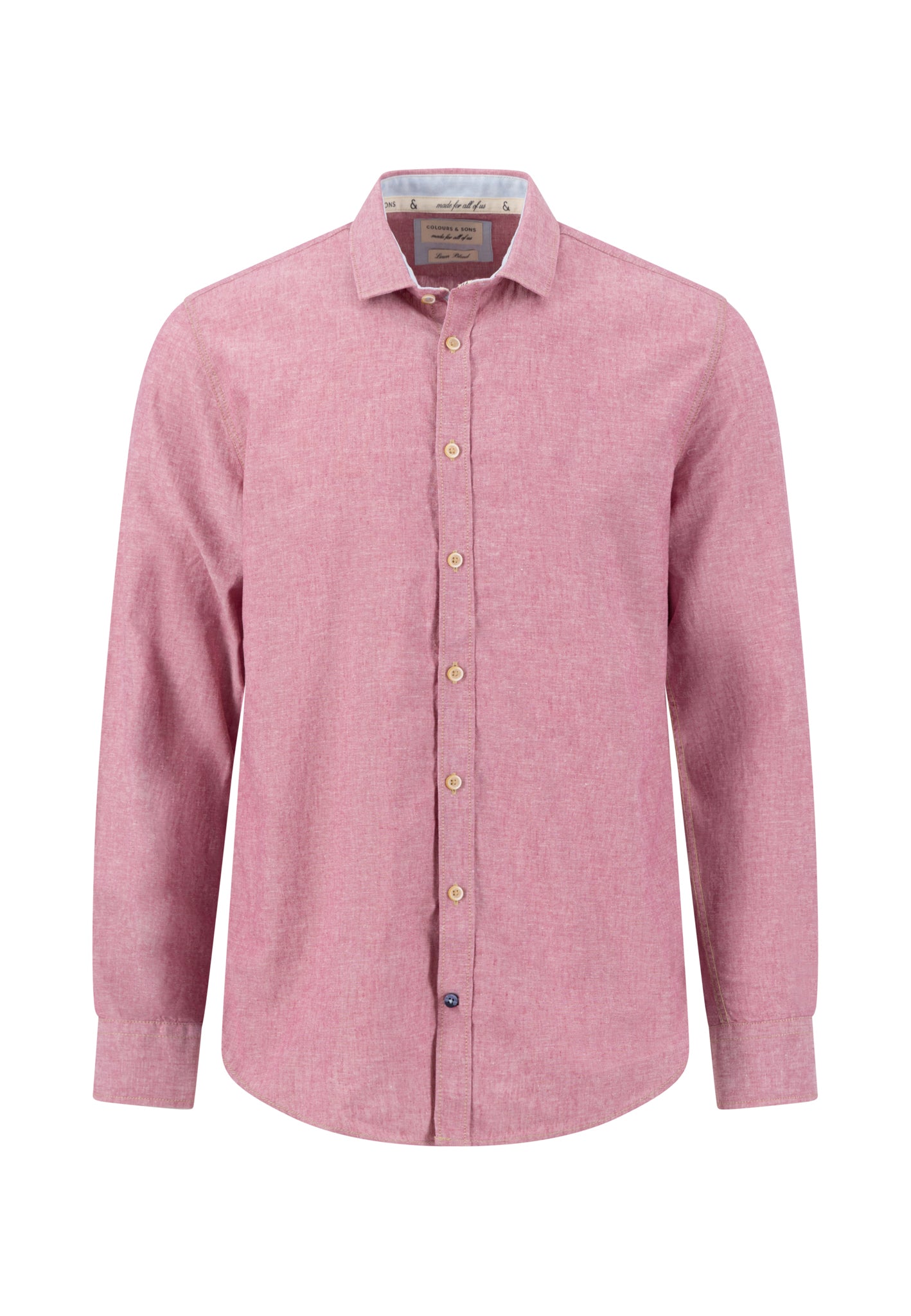 Hemd Leinen Blend - Rosado