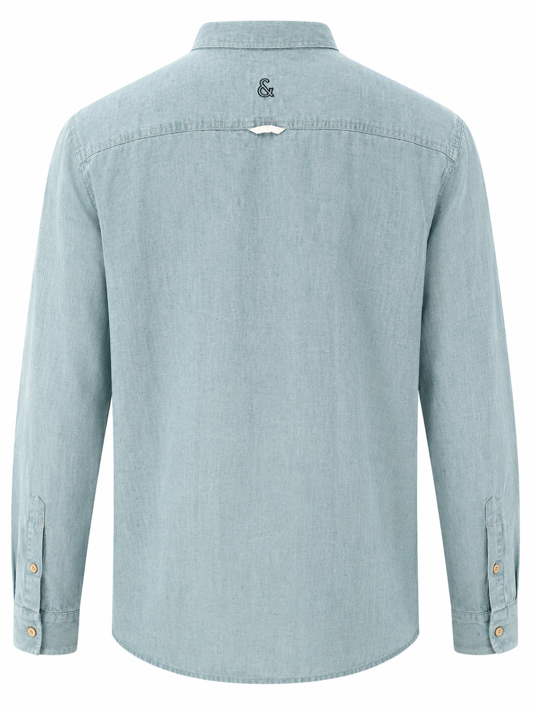 Hemd Stehkragen Leinen Blend - Kimono