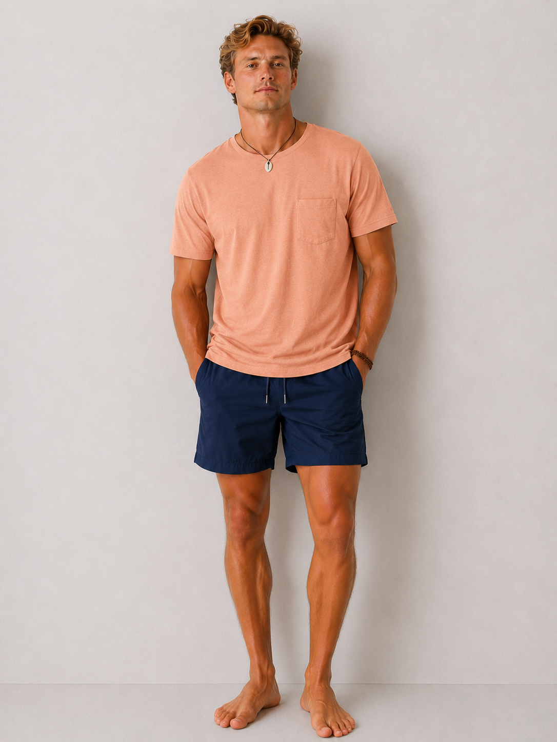 T-Shirt Slub - Peach