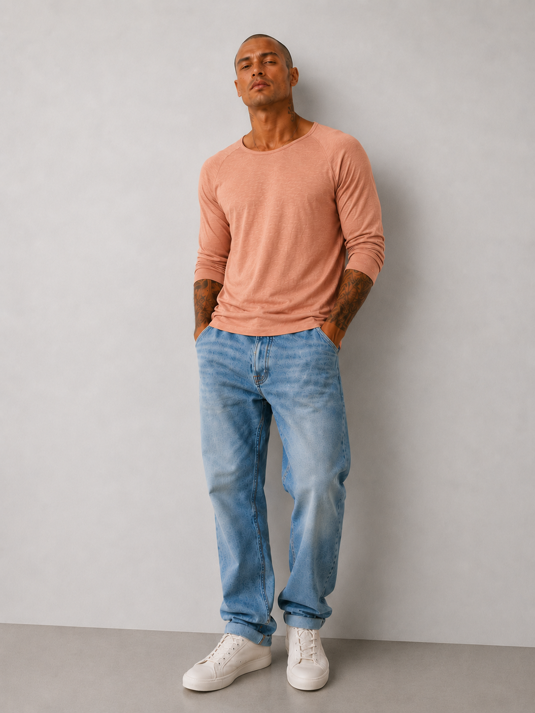 Longsleeve Slub - Peach