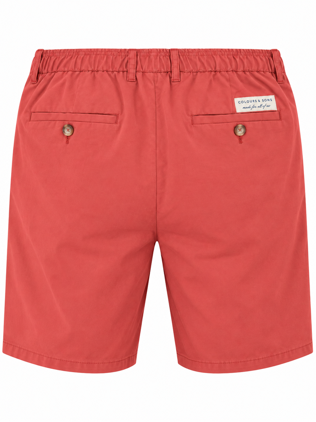 Shorts with Pleats - Clay