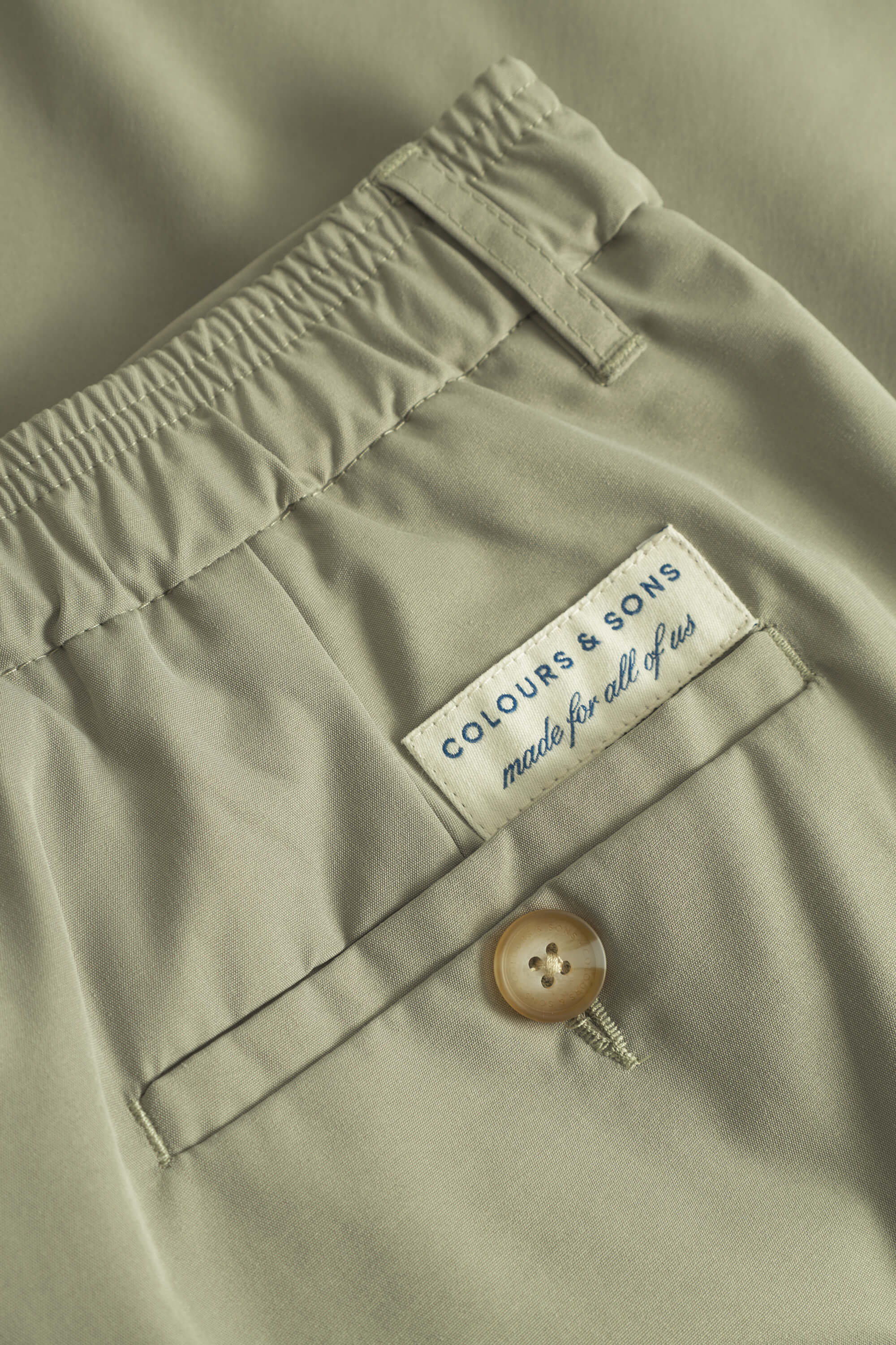 Shorts with Pleats - Matcha