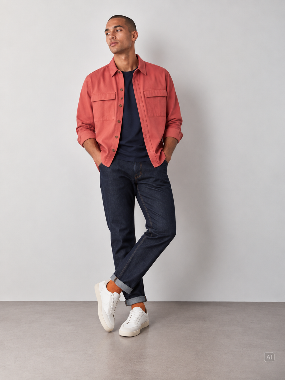 Overshirt-Pocket - Clay