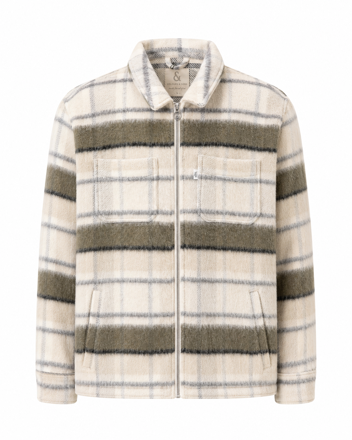 Worker Jacket - Zipped Hunter Check