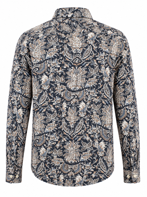 Hemd -  Blue Paisley
