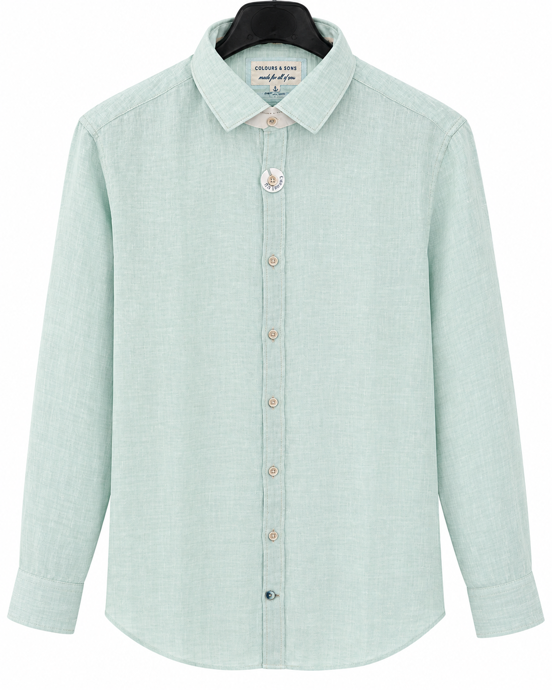 Basic Leinen Hemd - Mist
