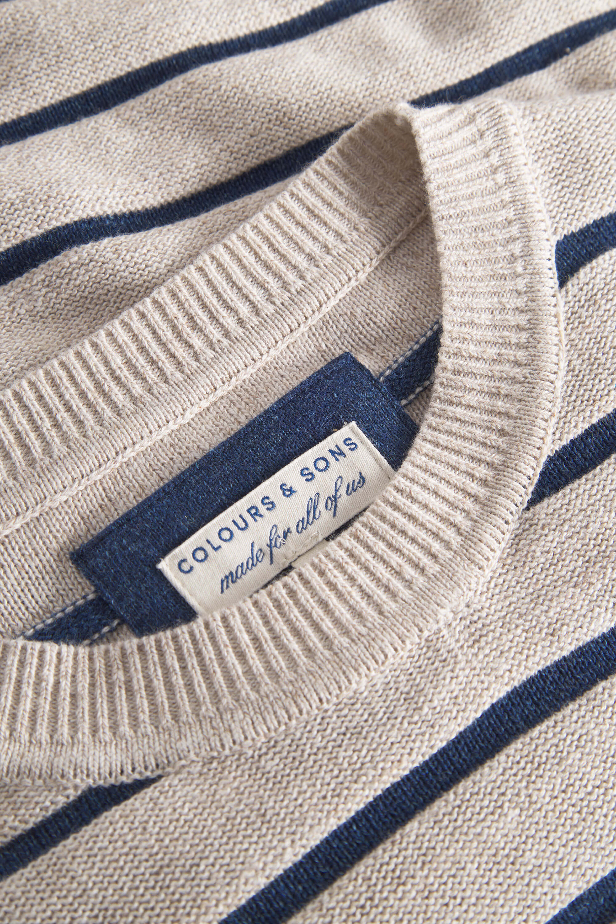 Herren Sweatshirt, beige, aus 80% Baumwolle 20% Recyceltem Polyester von Colours & Sons