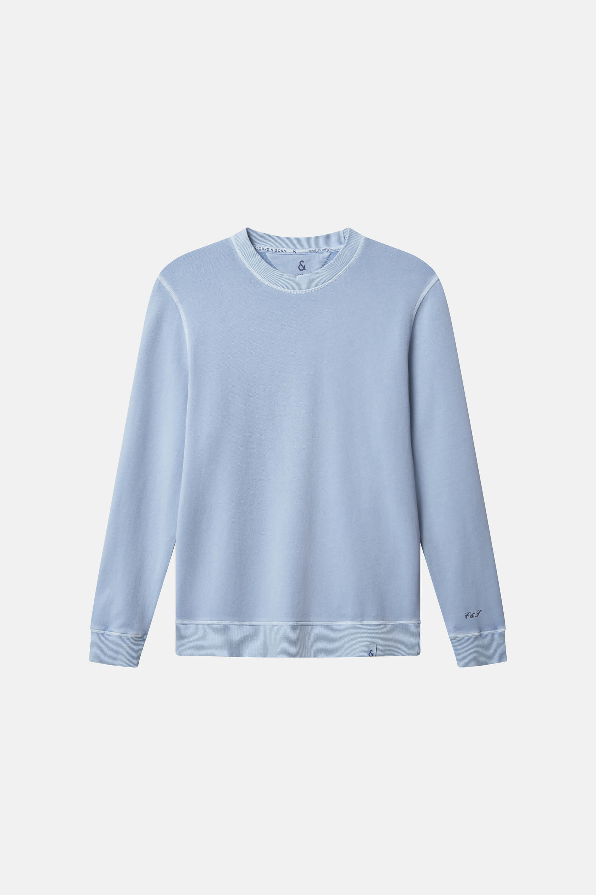 Basic Sweatshirt Garment Dyed - Vintage Blue