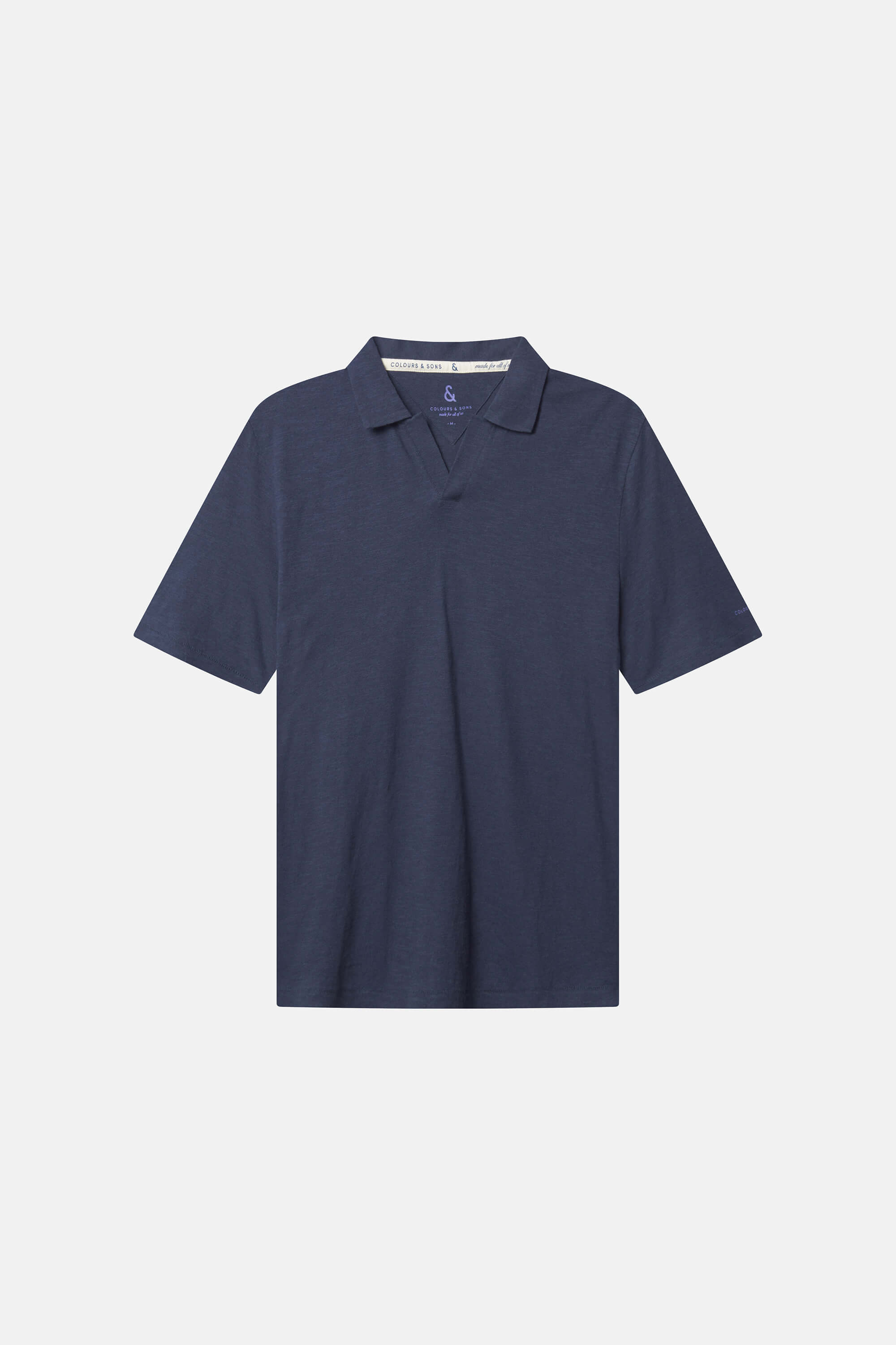 Poloshirt Linen Blend - Navy