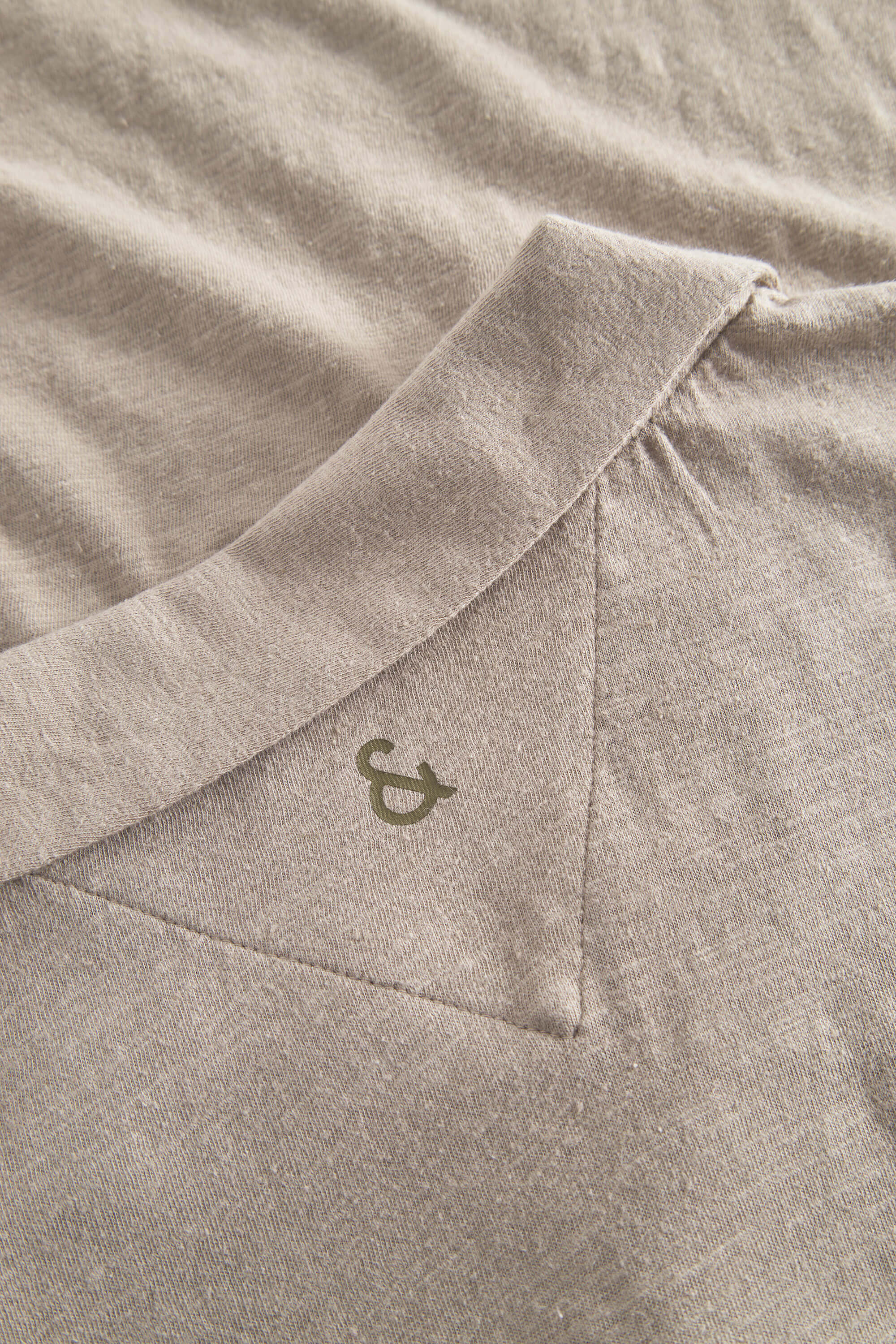 Polo-Shirt Linen Blend - Tent