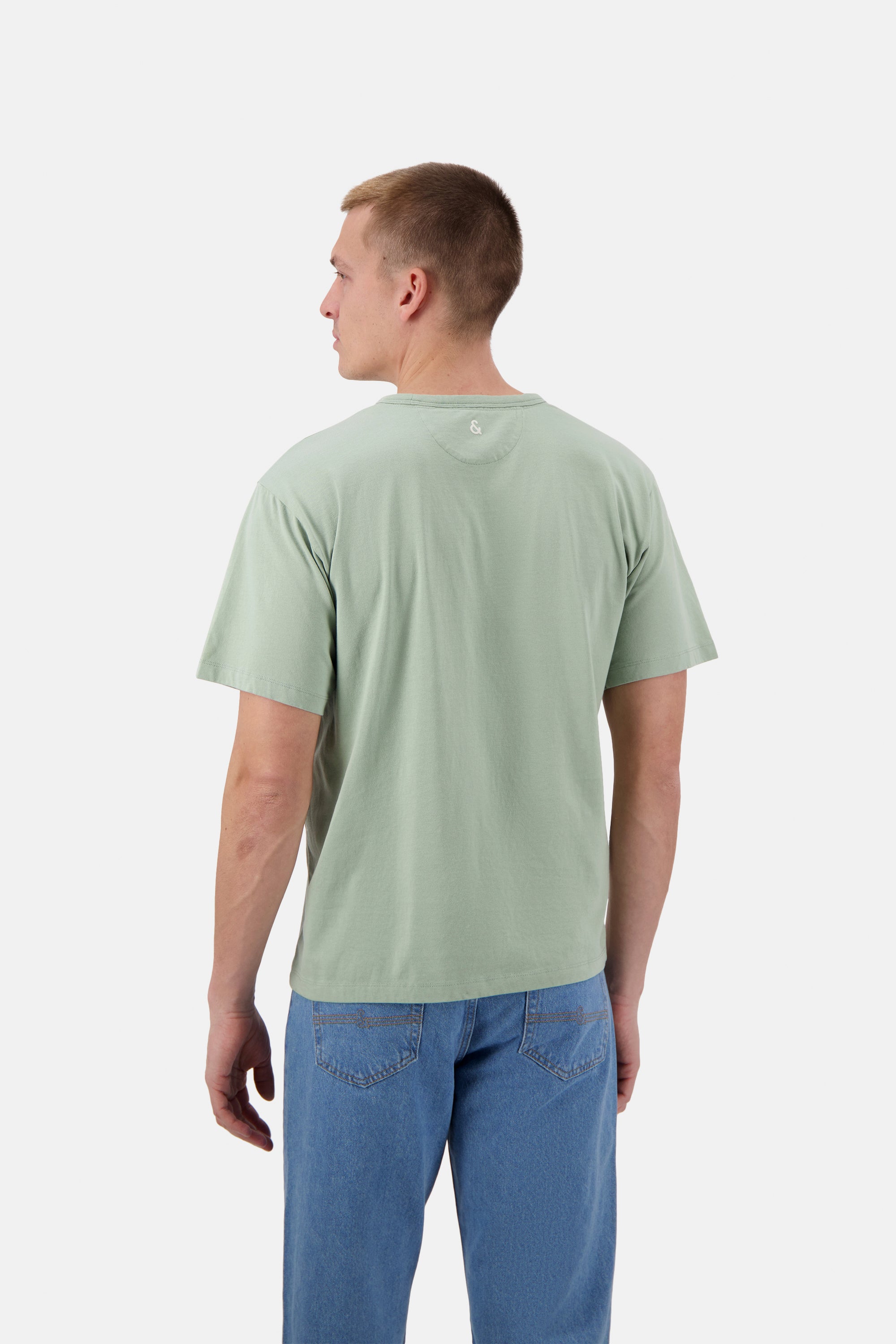 Herren T-Shirt, hellgrün, 100% Baumwolle von Colours & Sons