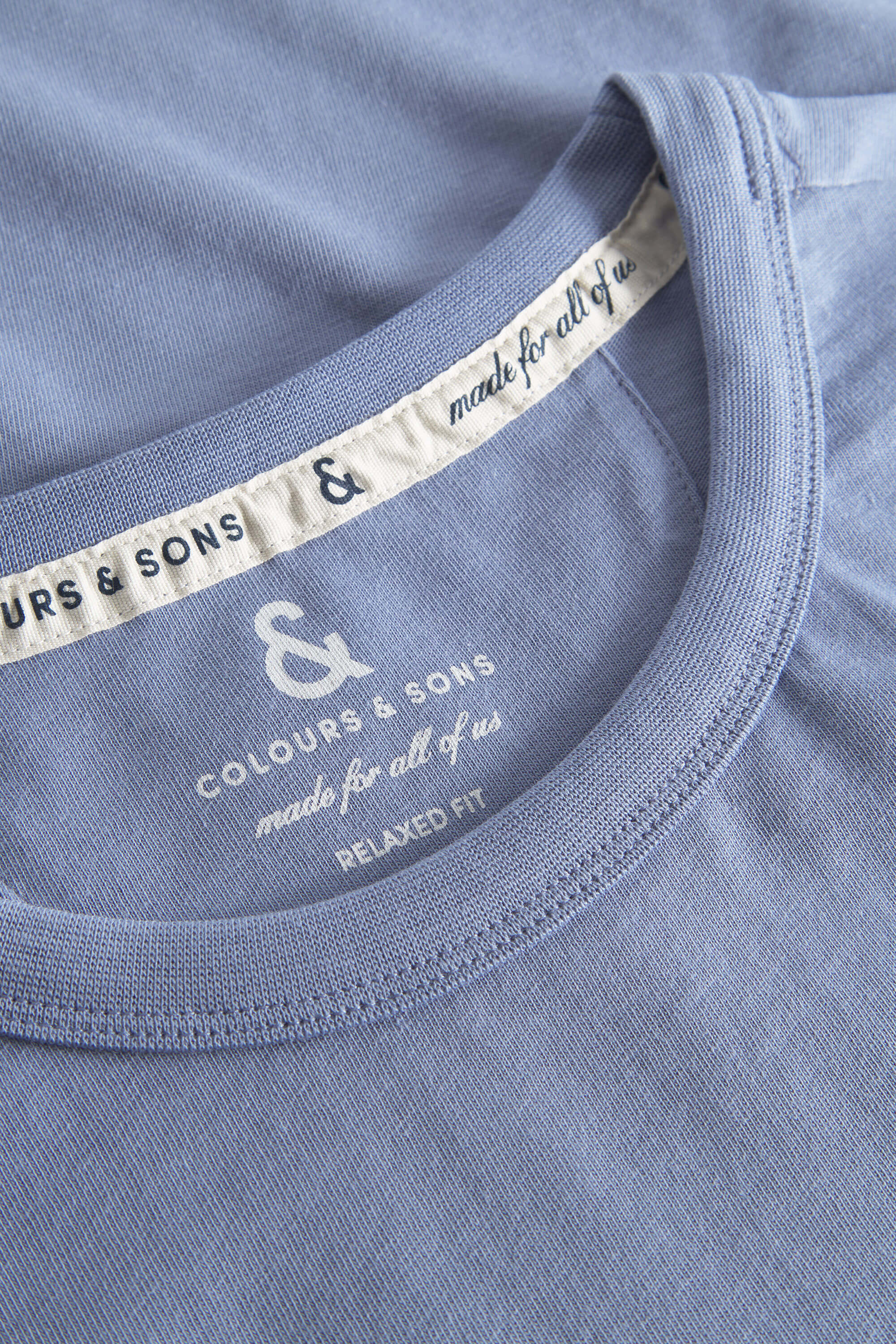 Herren T-Shirt, hellblau, 100% Baumwolle von Colours & Sons