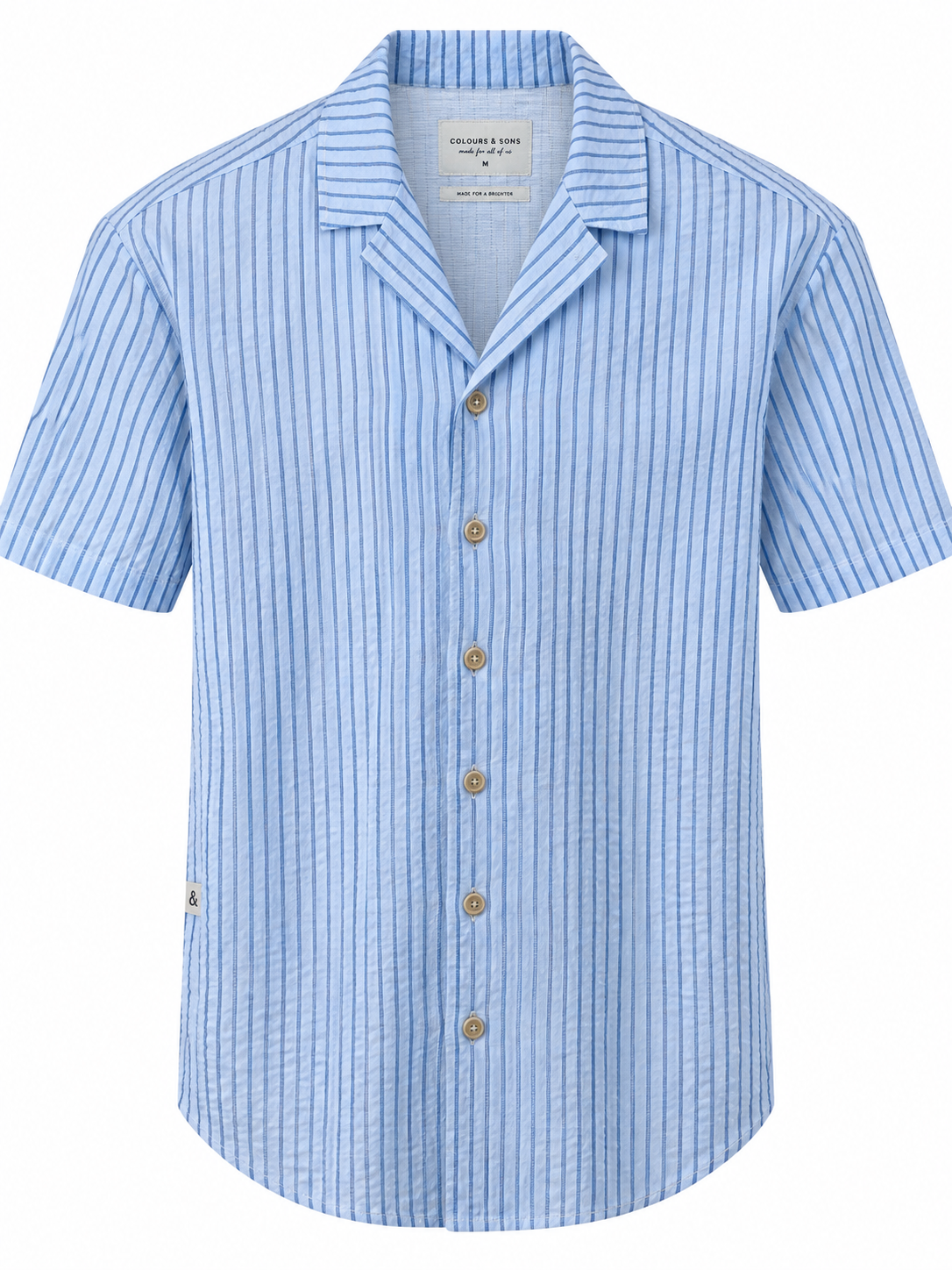 Hemd Seersucker Striped - Denim Stripes