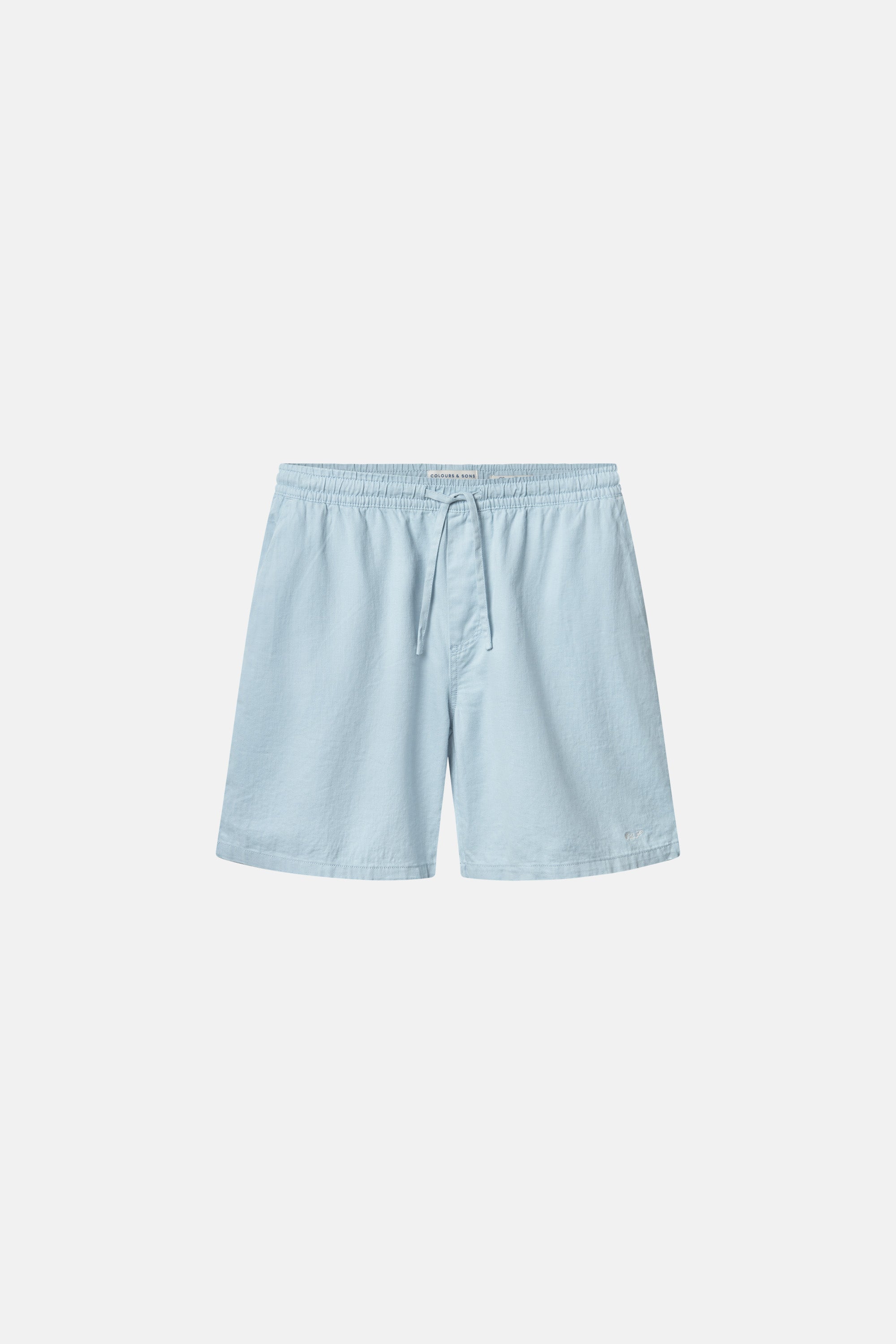 Basic Shorts Linen Blend - Vintage Blue