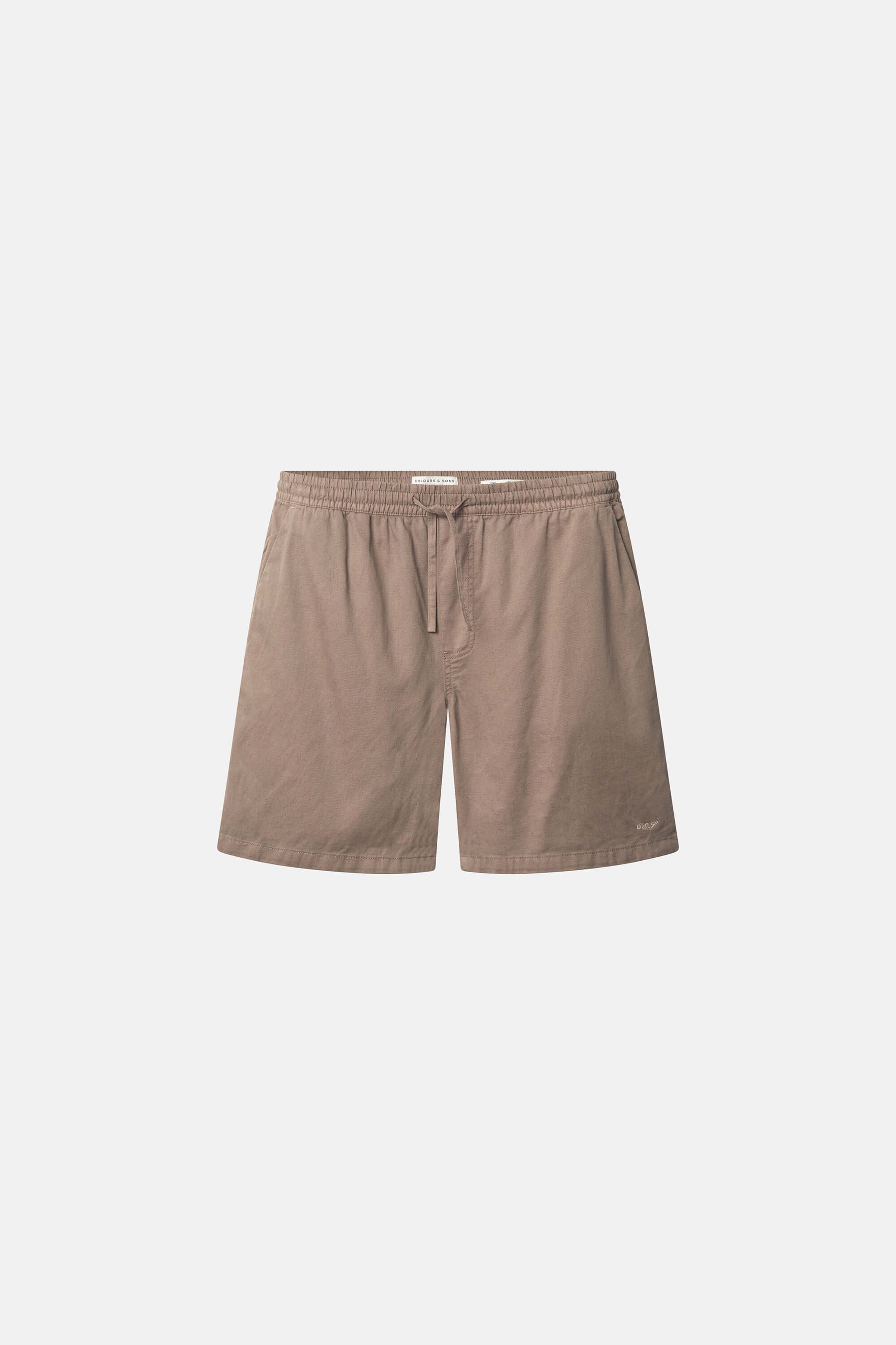 Herren Shorts, braun,  60% Baumwolle 40% Leinen von Colours & Sons