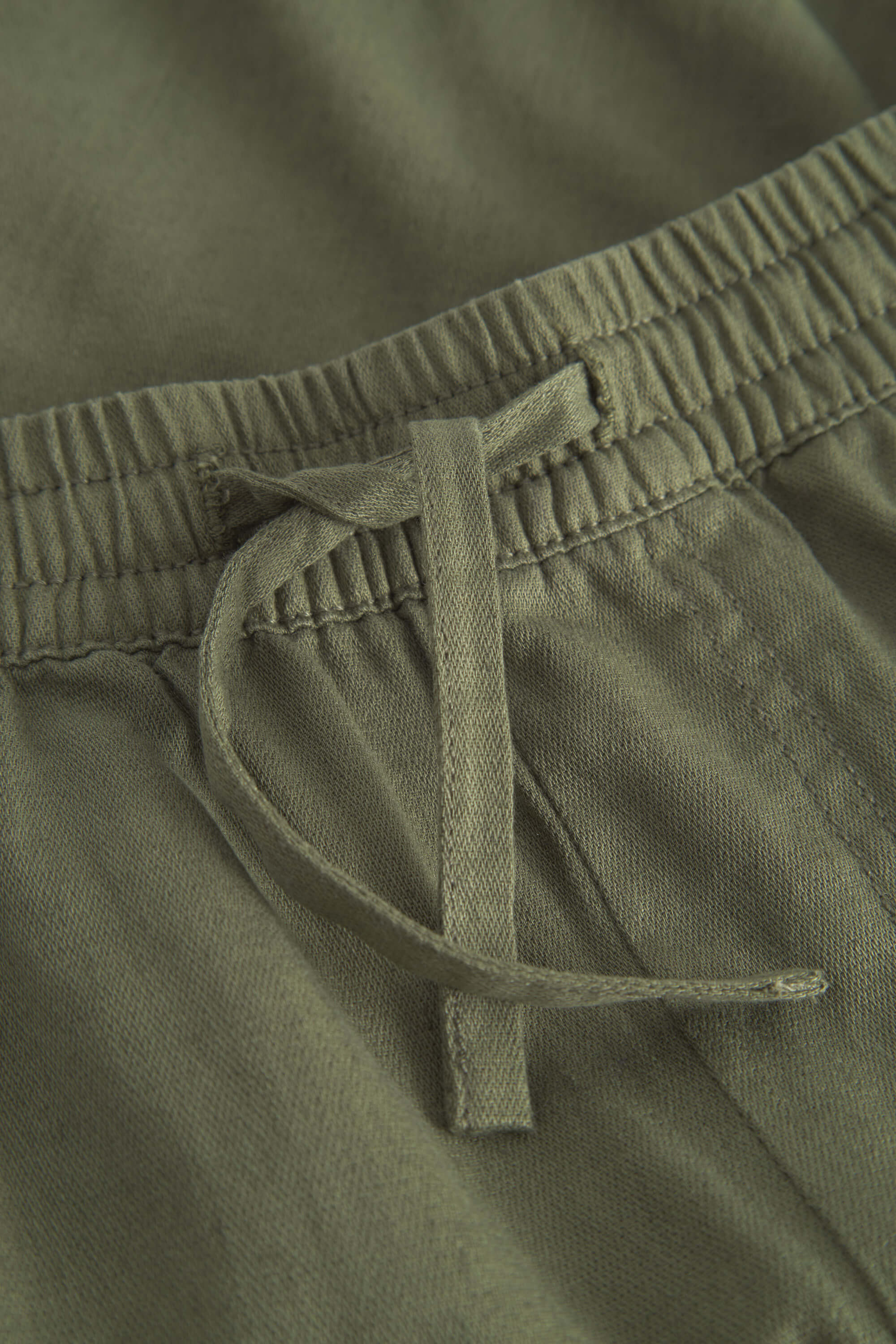 Basic Shorts Linen Blend - Olive