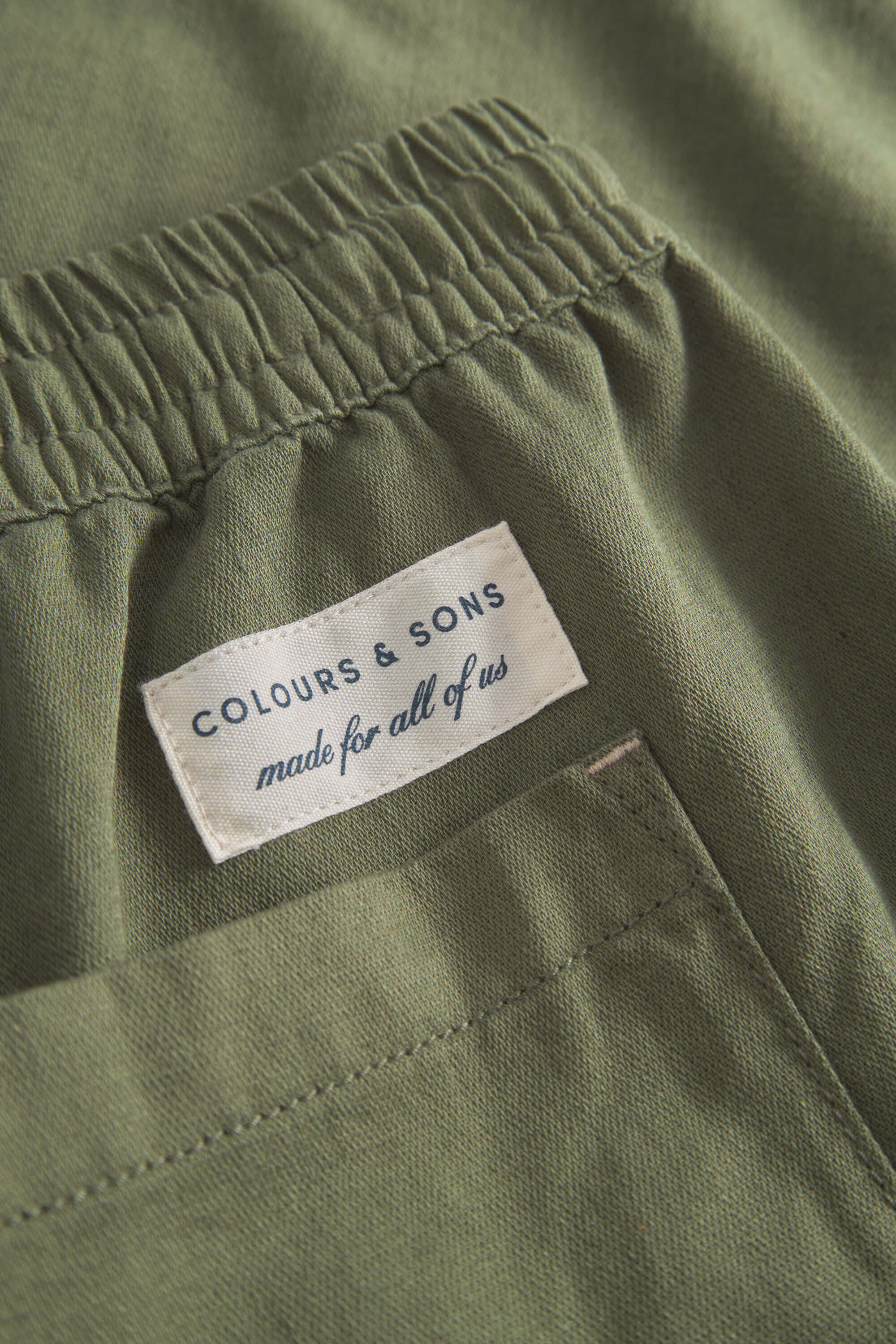 Basic Shorts Linen Blend - Olive
