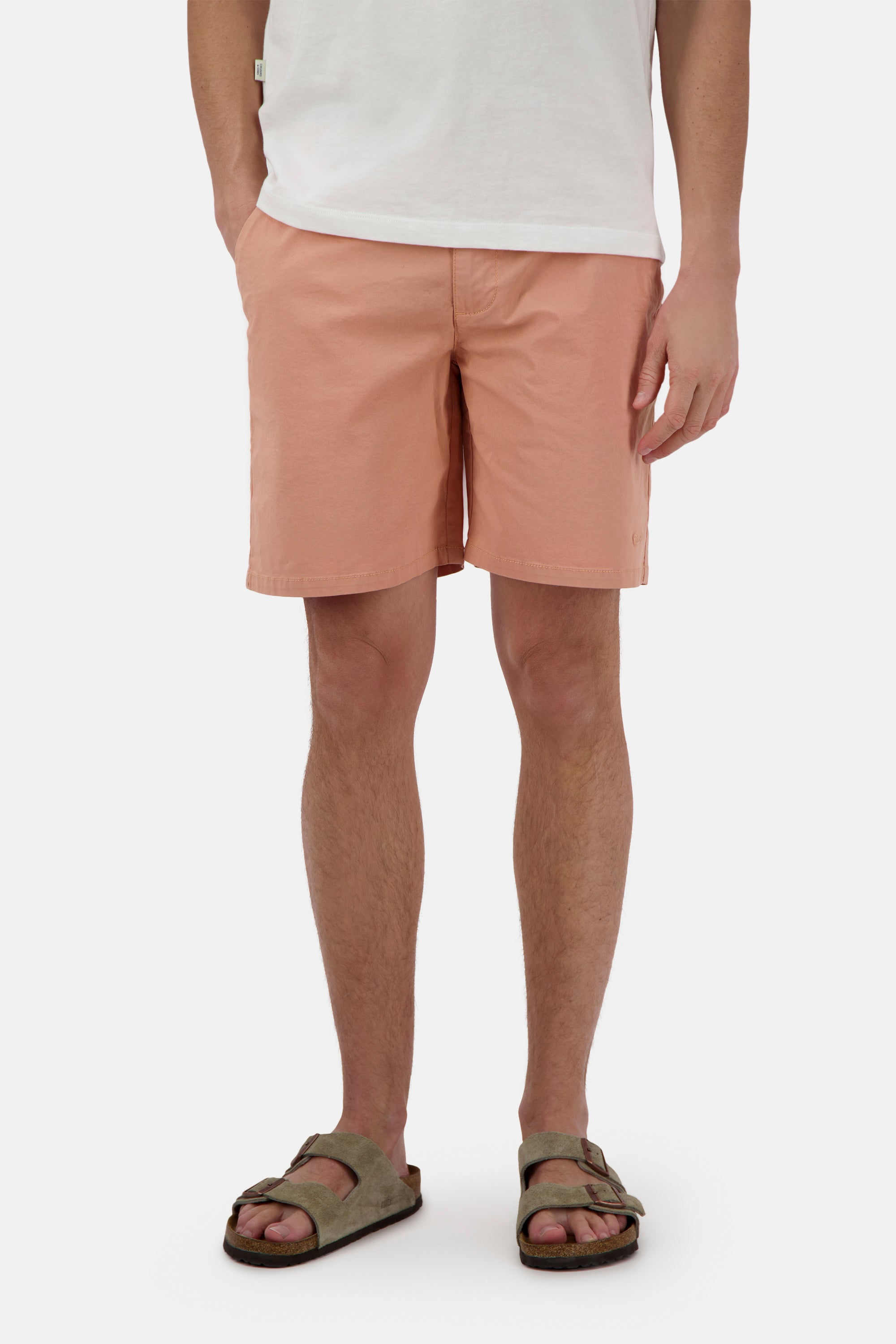 Herren Shorts,  orange, 98% Baumwolle 2% Elastan von Colours & Sons