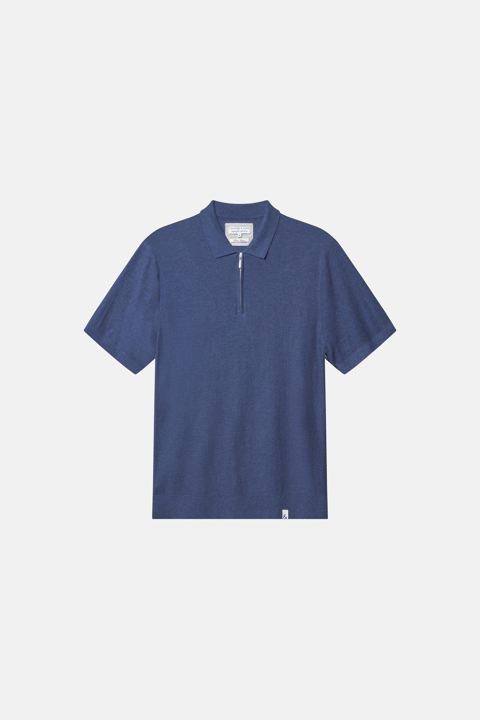 Polo Leinen Blend - Navy