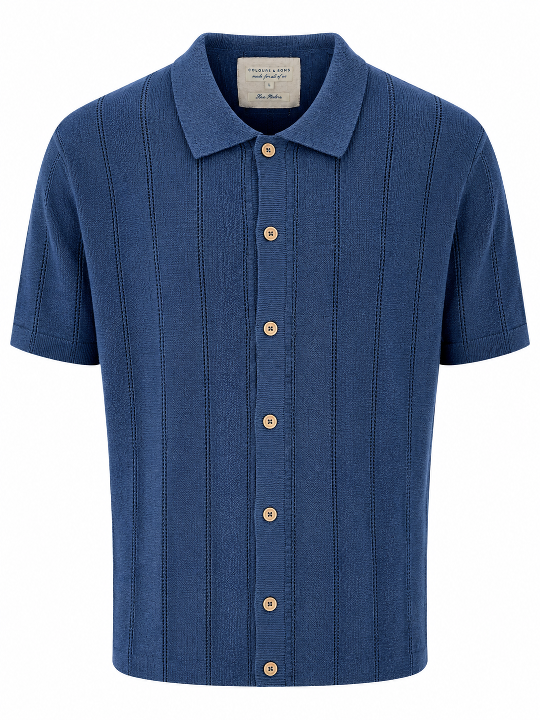 Strick Hemd - Navy