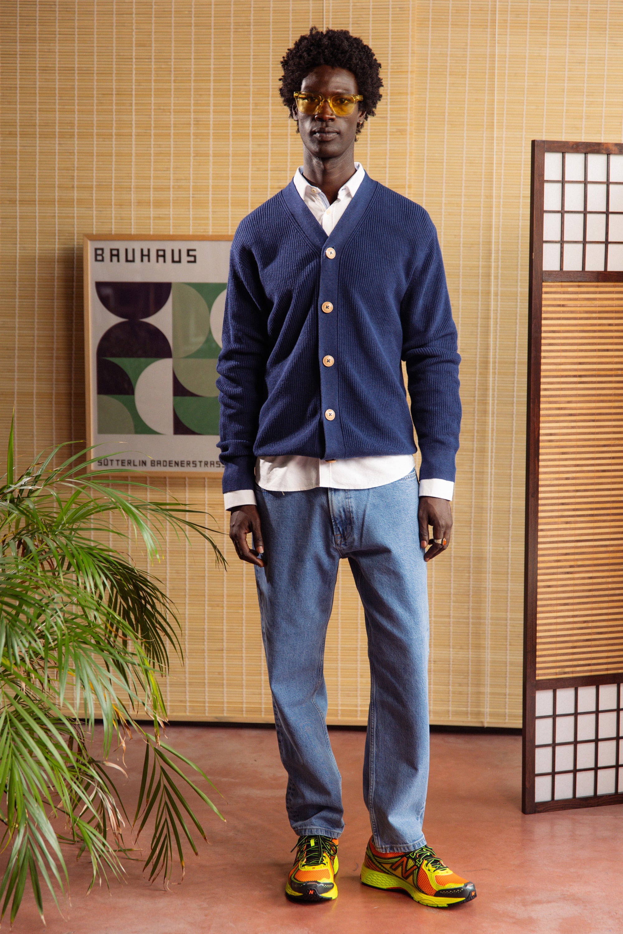 Cardigan Linen Blend - Navy