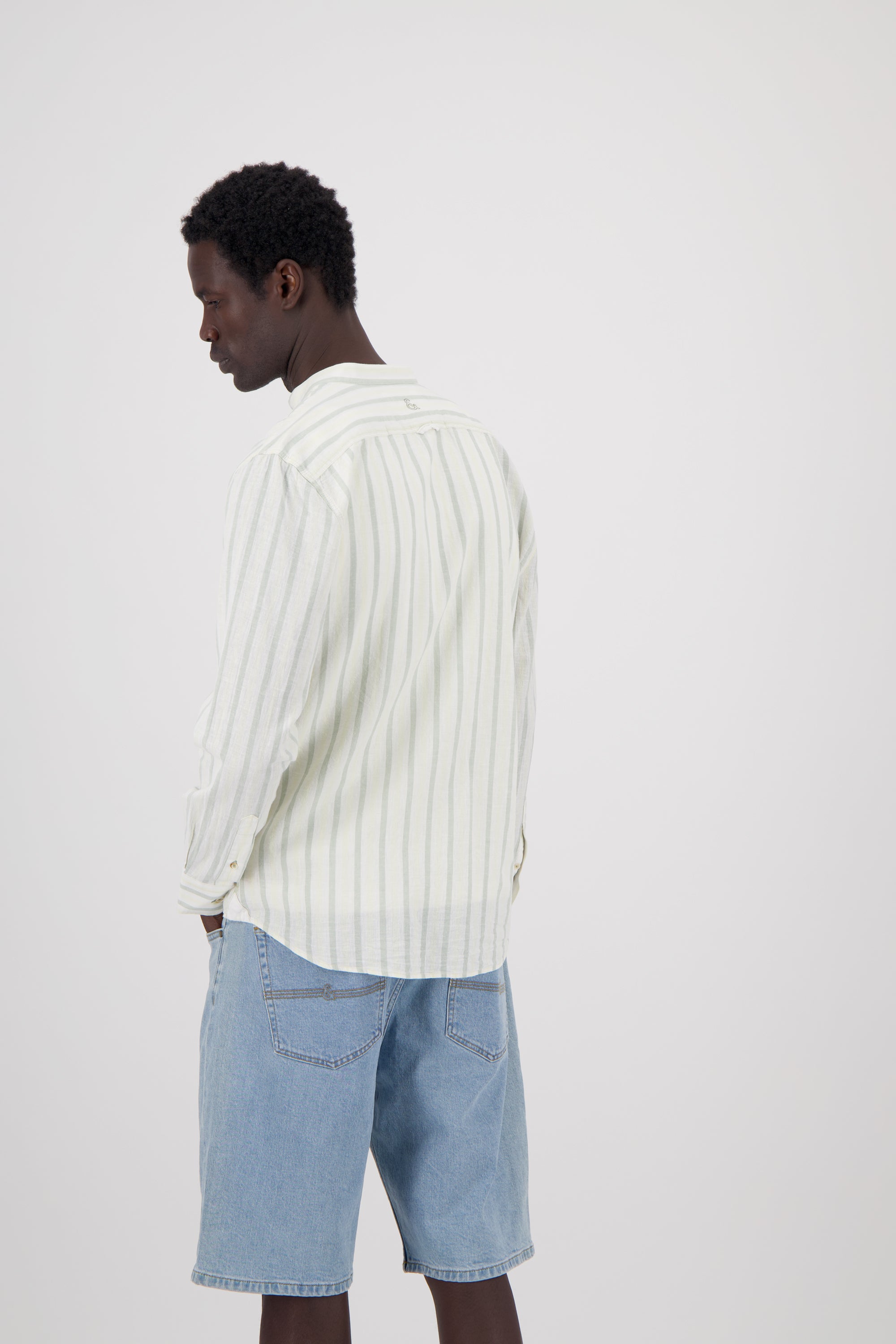 Shirt Linen Blend - Kimono Stripes