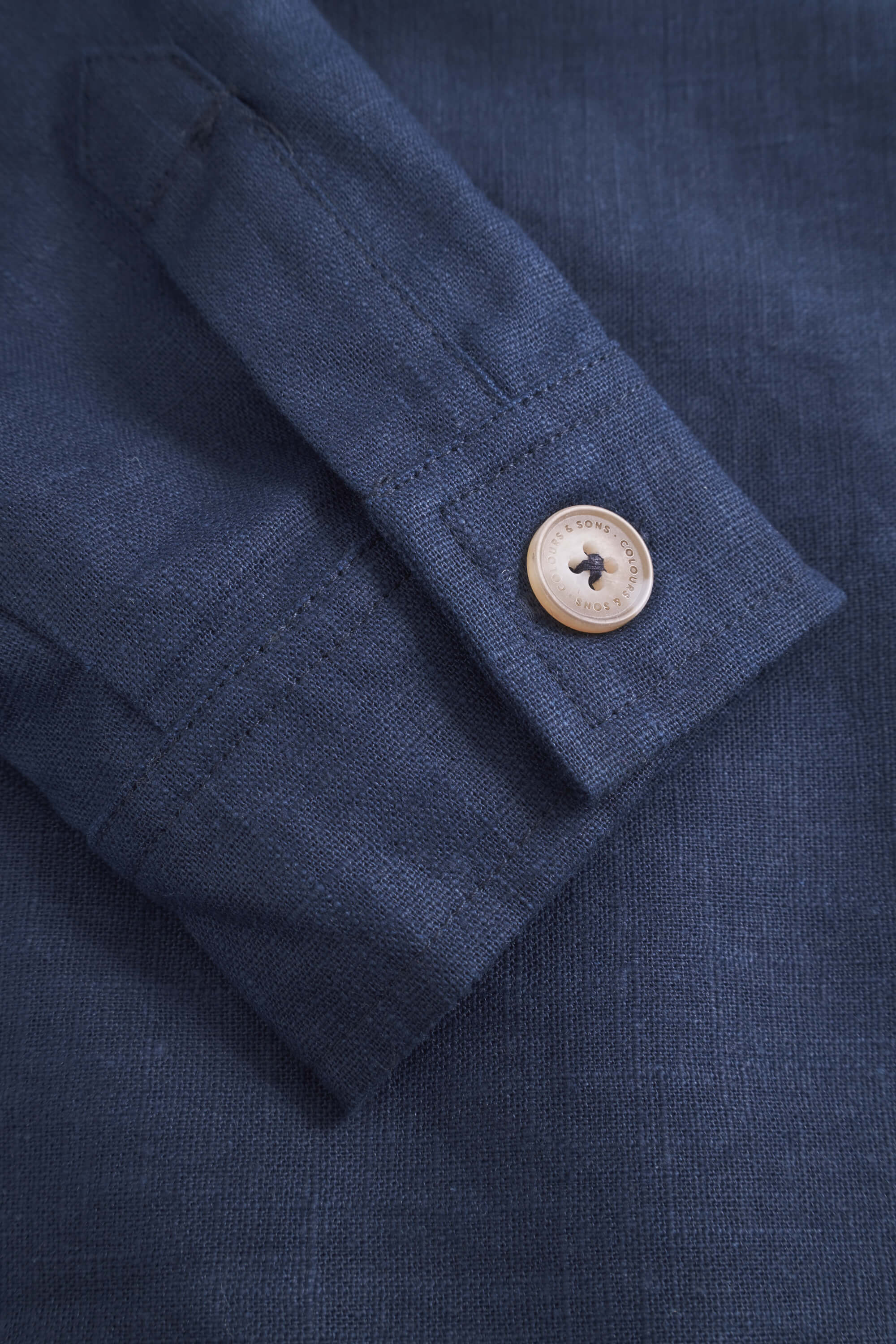 Safari Shirt Linen Blend - Navy