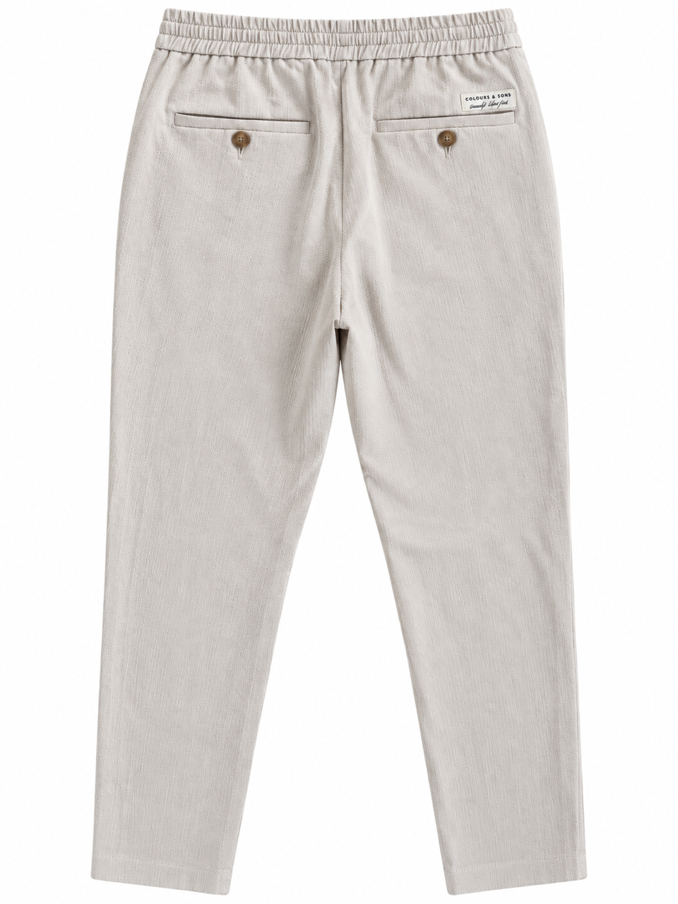 Seersucker Hose - Offwhite