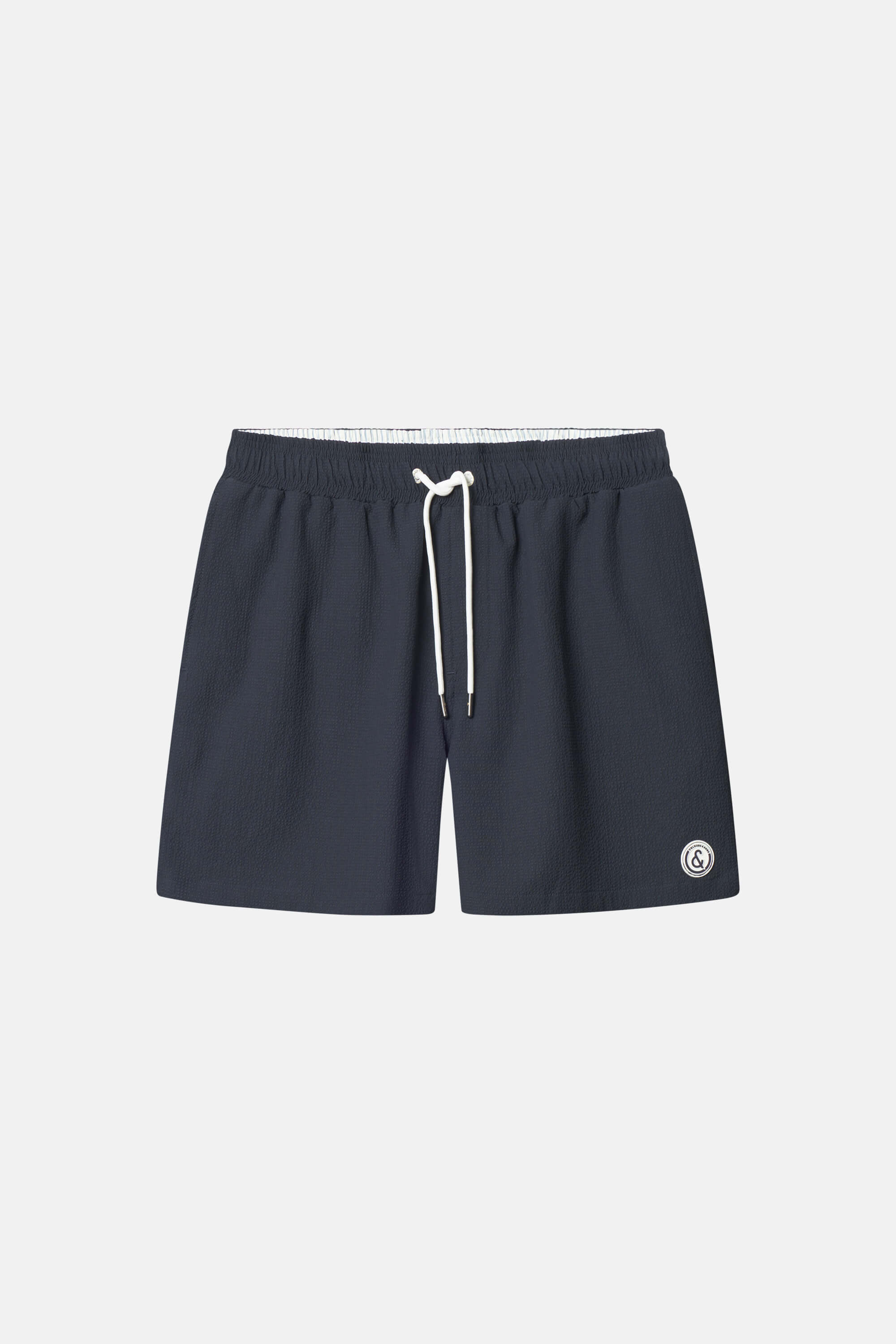 Badehose Seersucker - Navy