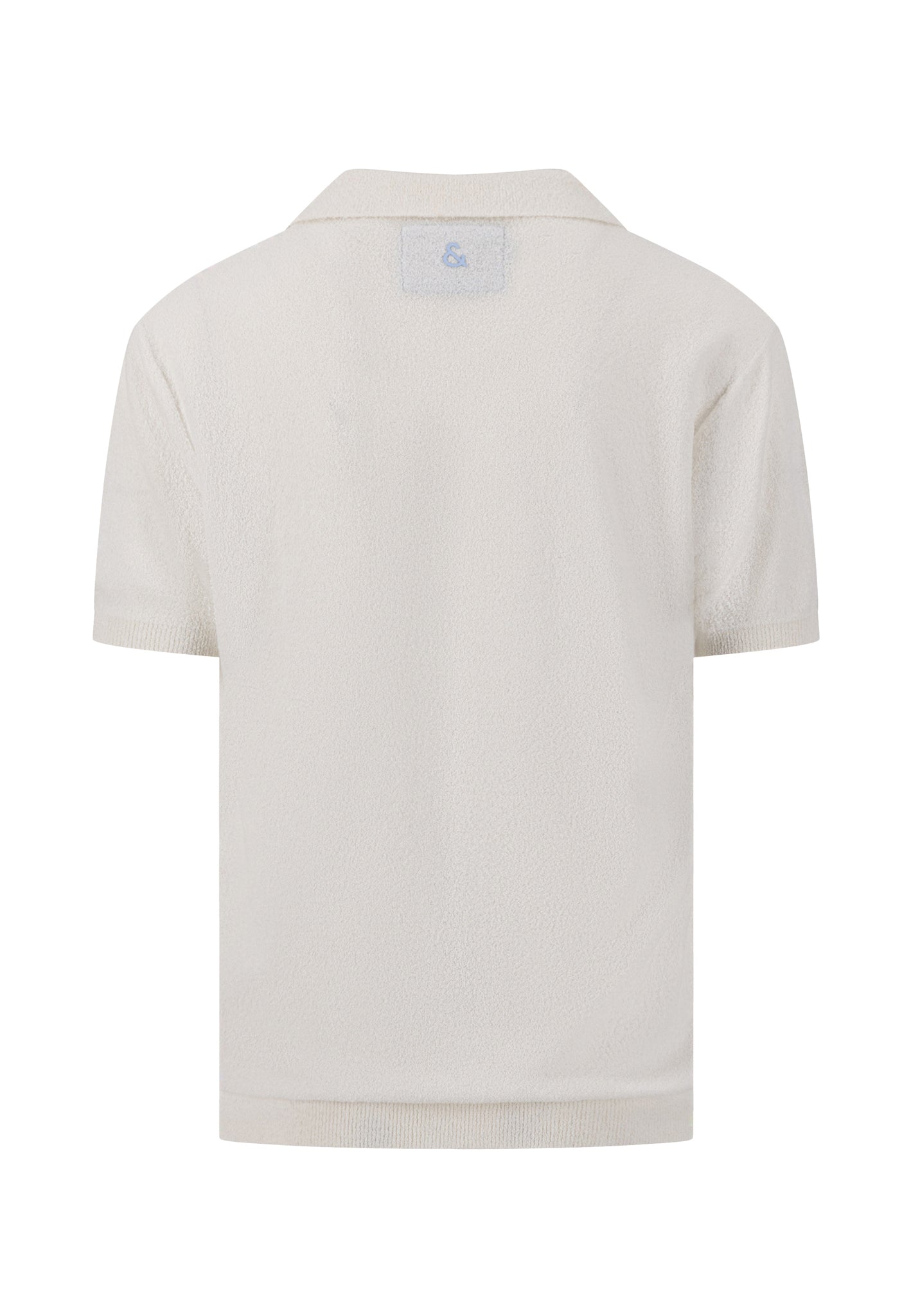 Boucle Strick Polo - Cream