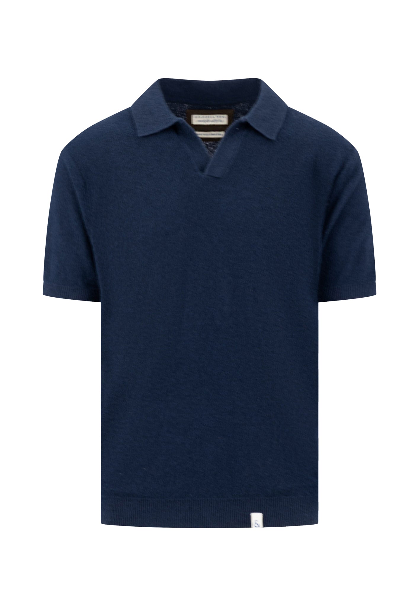 Boucle Strick Polo - Navy