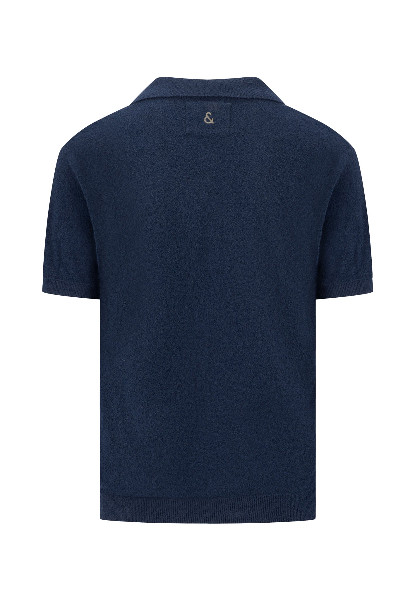 Boucle Strick Polo - Navy