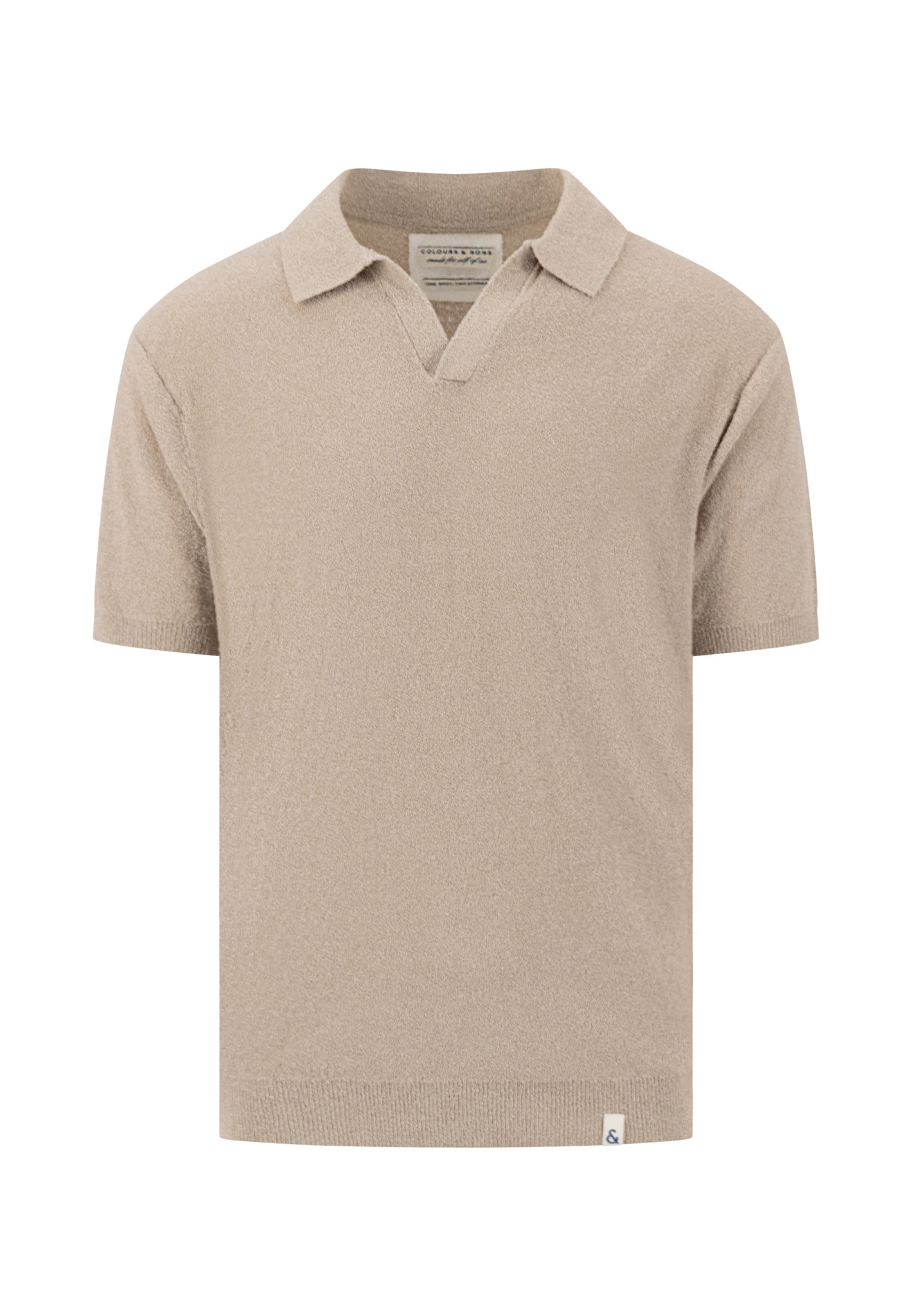 Boucle Strick Polo - beige
