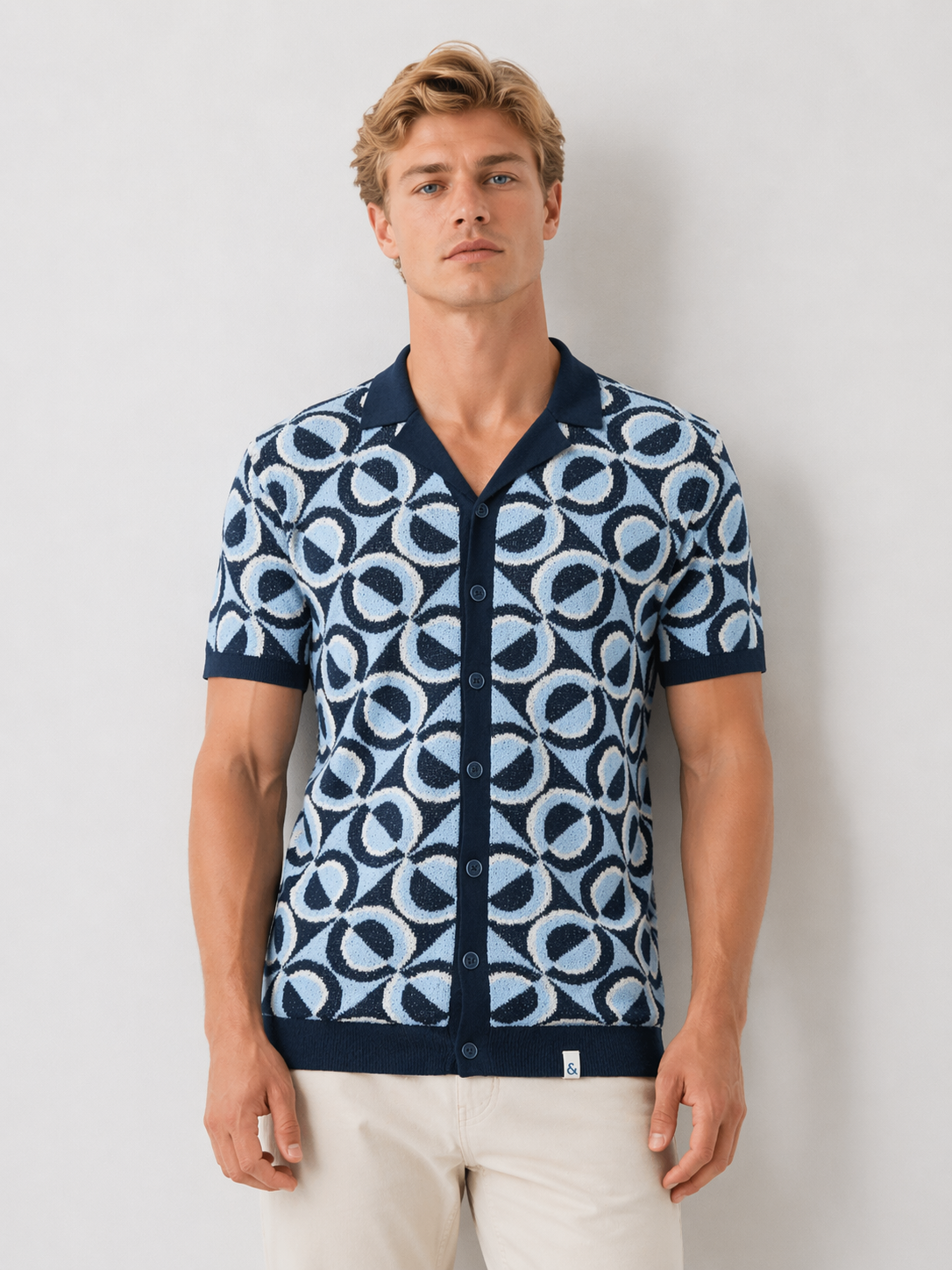 Boucle Strickpolo - Camp Collar - Retro