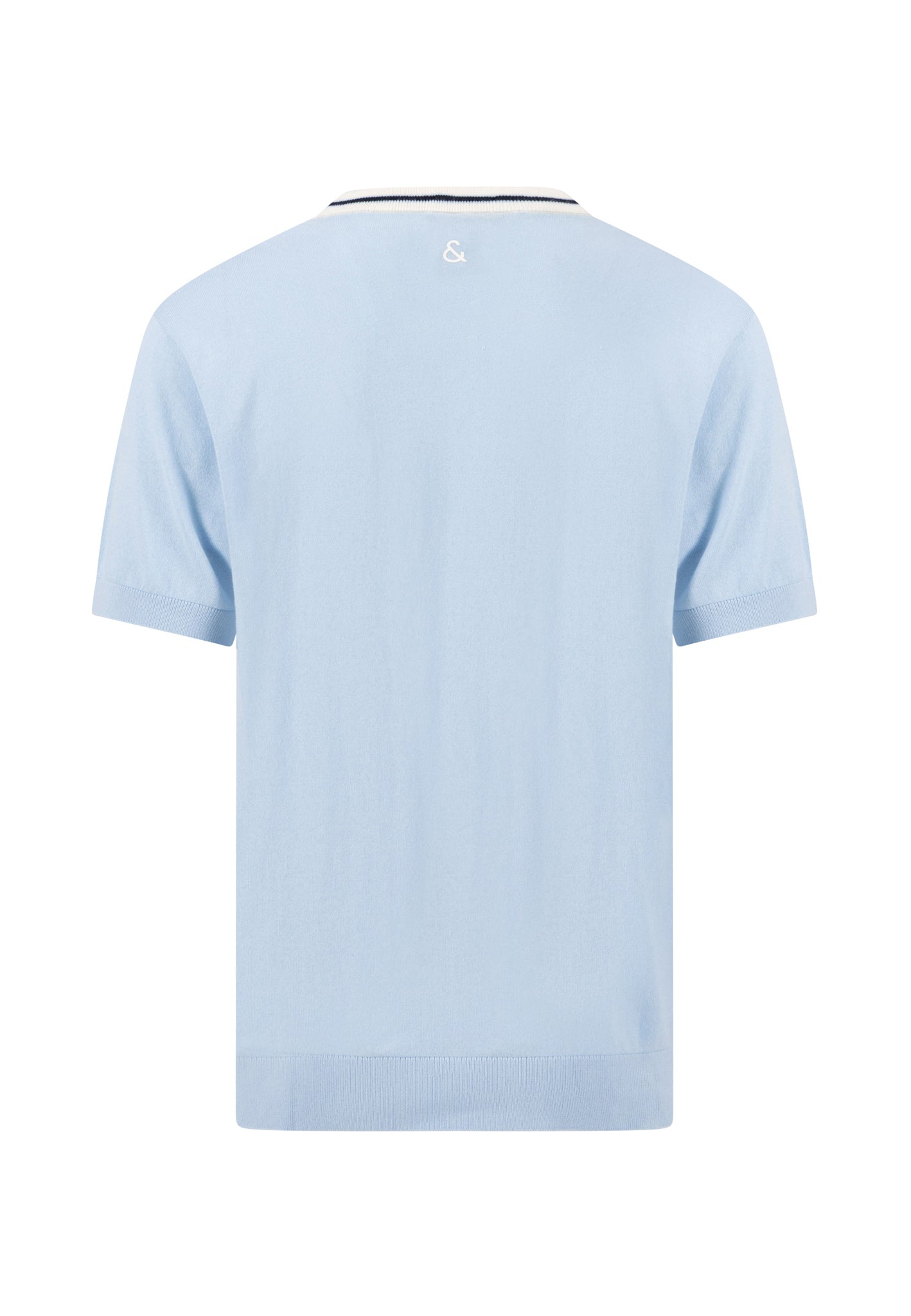 Strick T-Shirt - hellblau