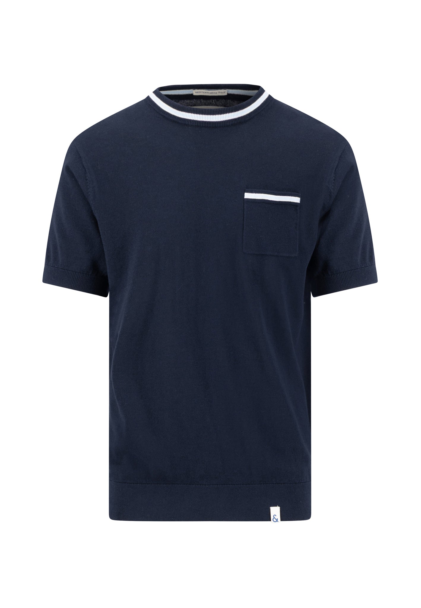 Strick T-Shirt - navy