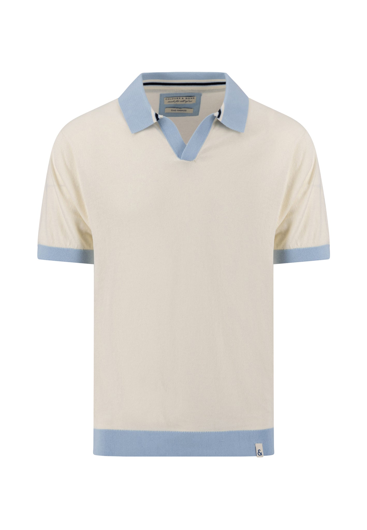 Strick Polo - Cream