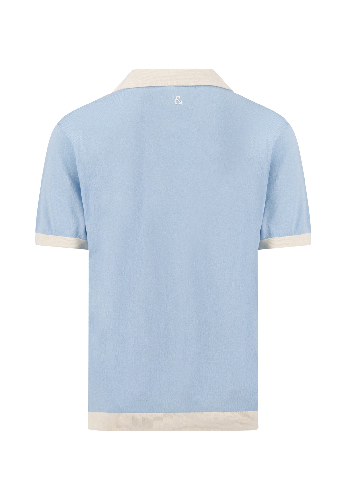 Strick Polo - hellblau