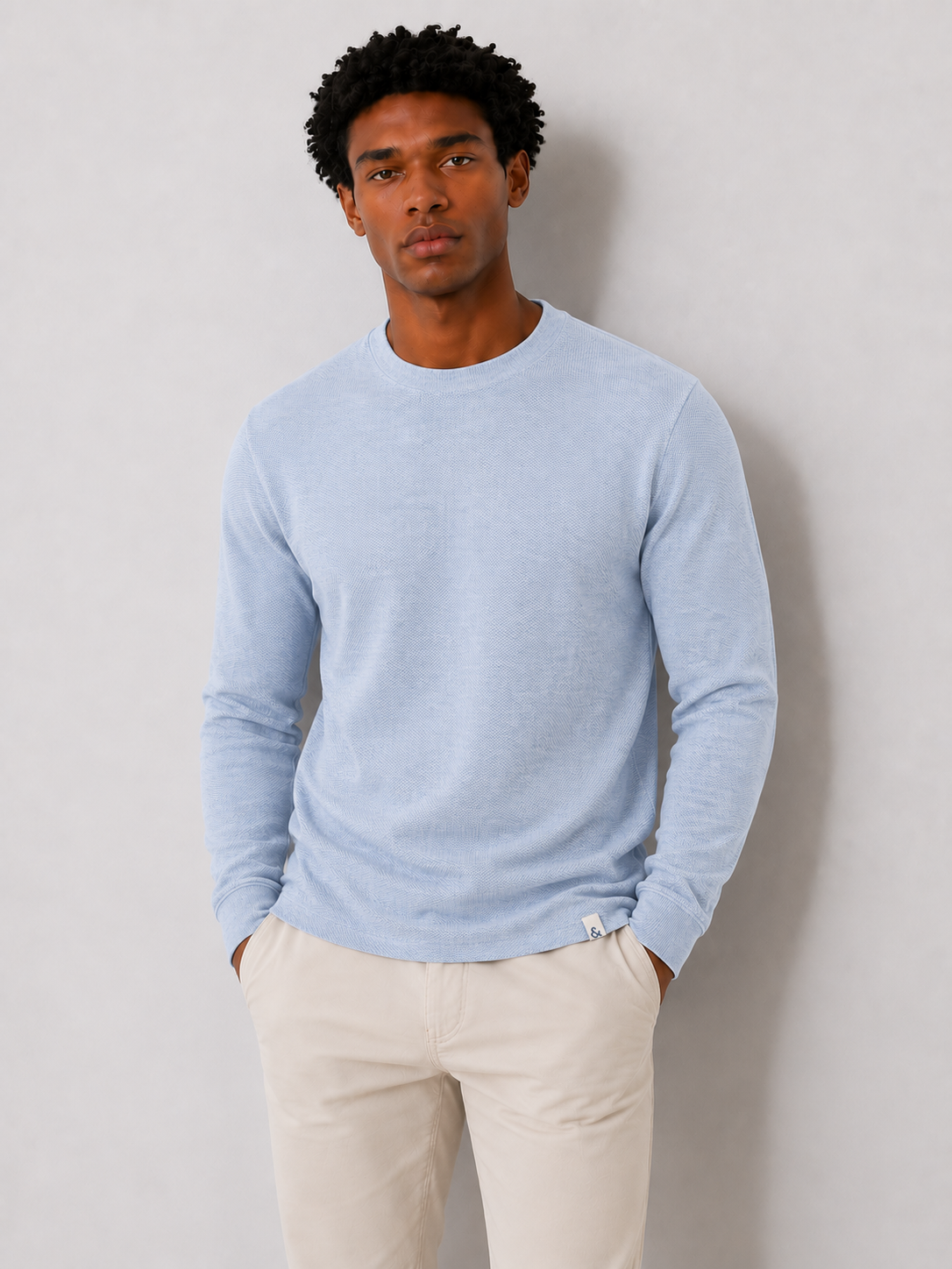 Pullover - hellblau