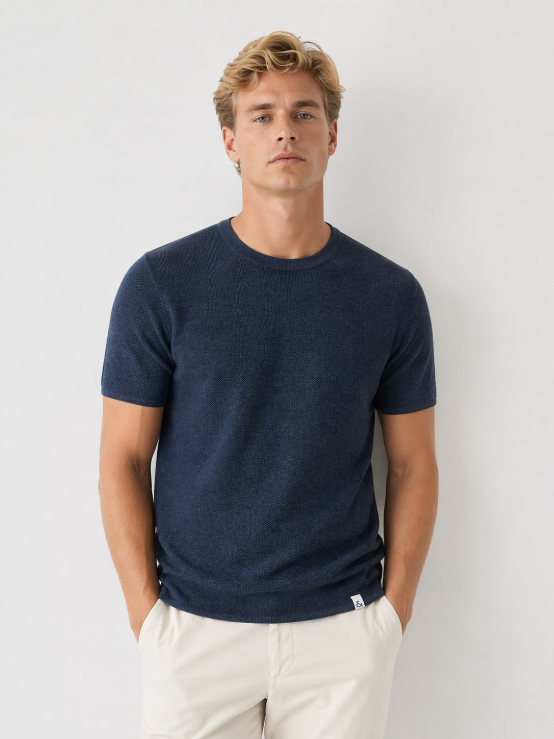 Strickshirt - Navy