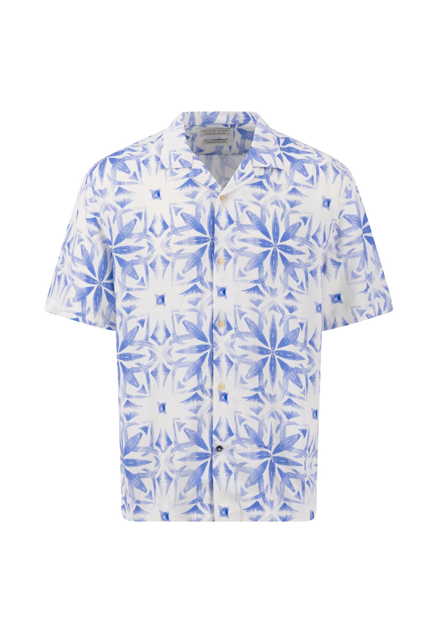 Camp Collar Kurzarmhemd - Retromuster
