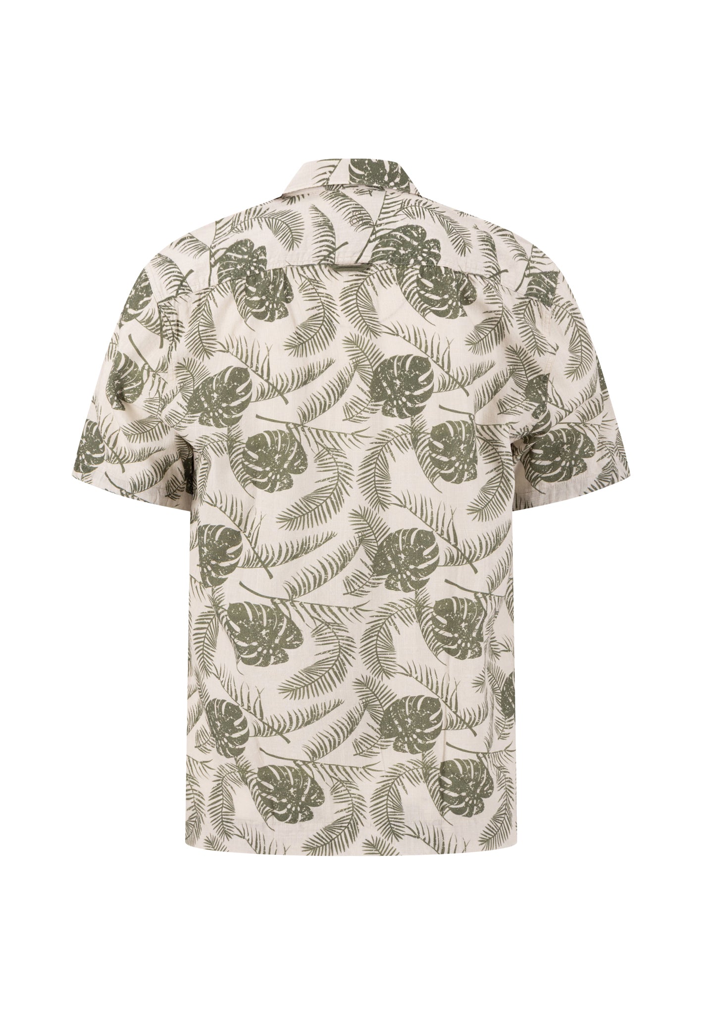 Camp Collar Kurzarmhemd - Leaves